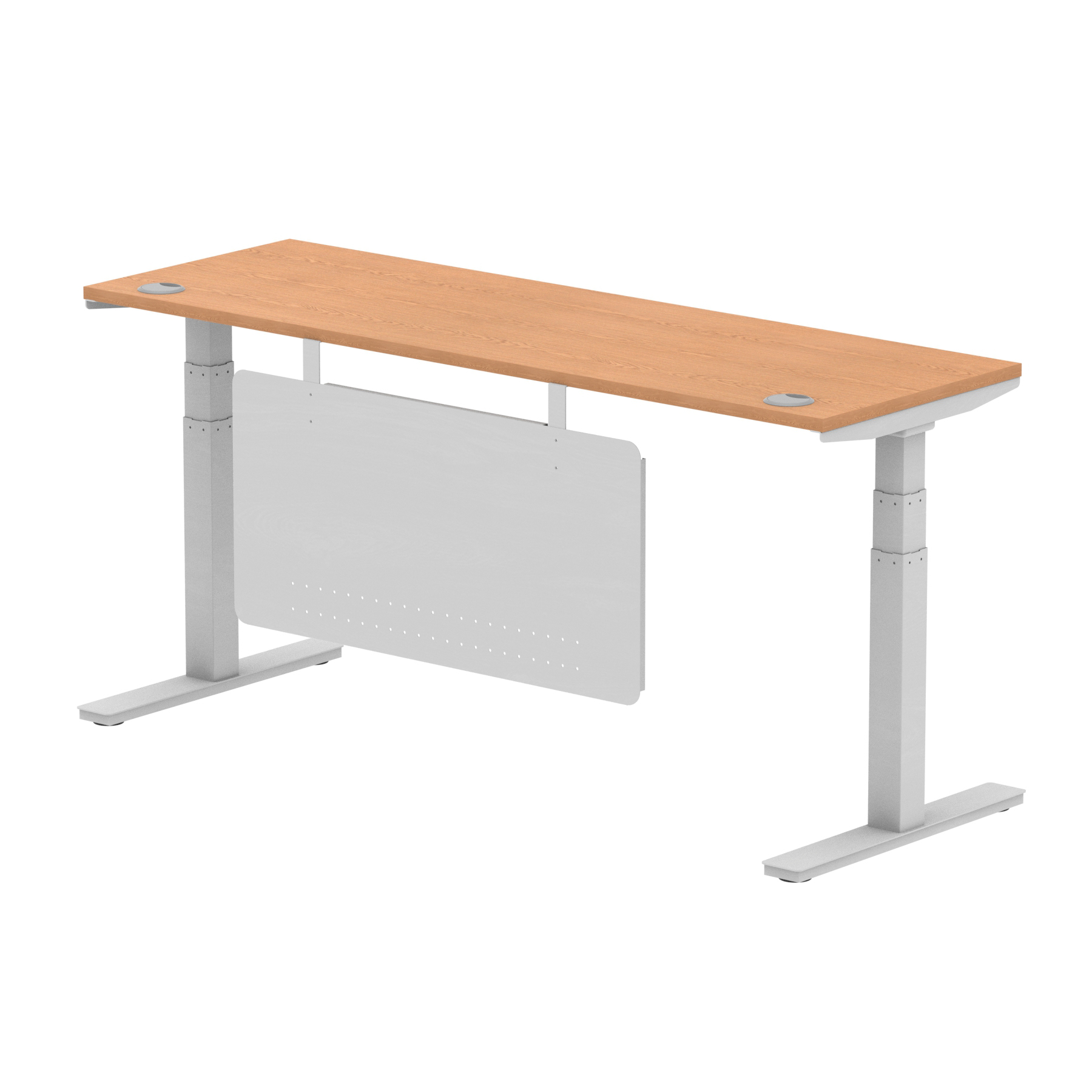 Oak / Silver Frame