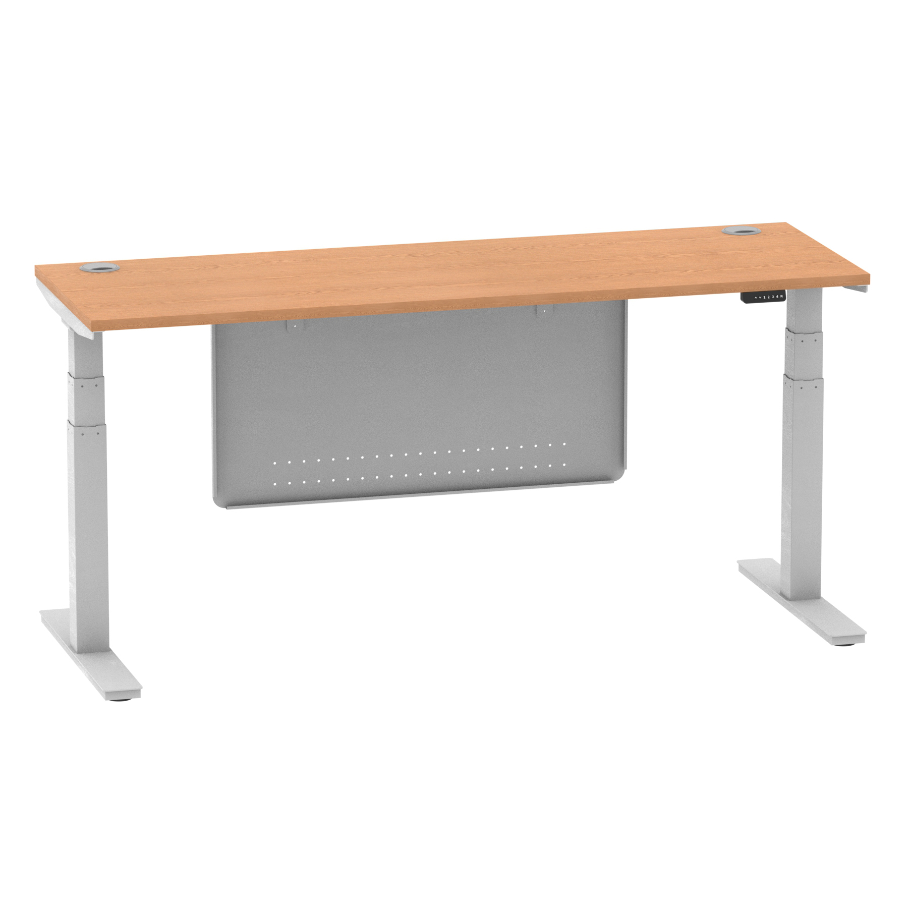 Oak / Silver Frame
