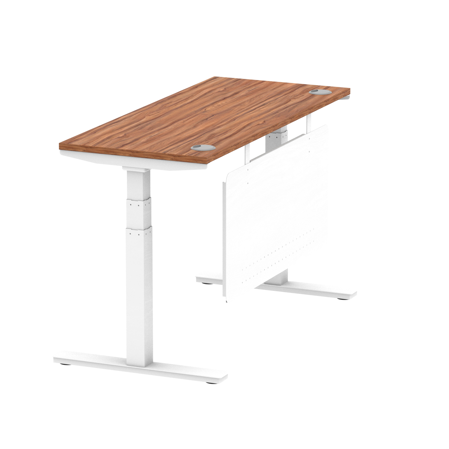 Walnut / White Frame