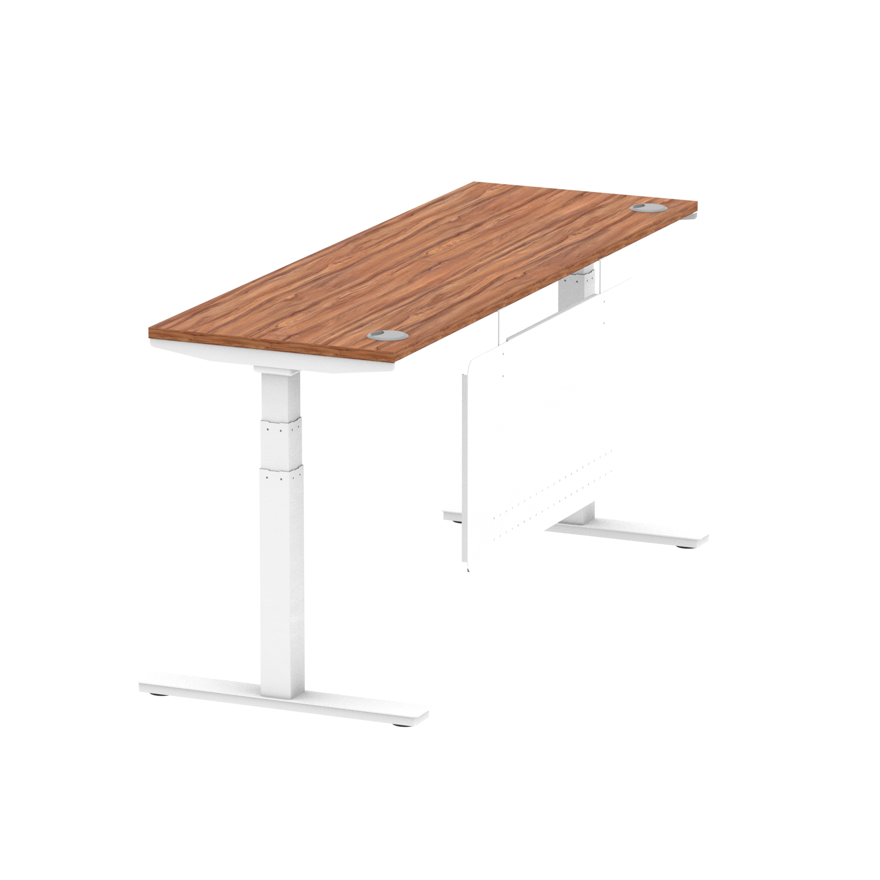 Walnut / White Frame