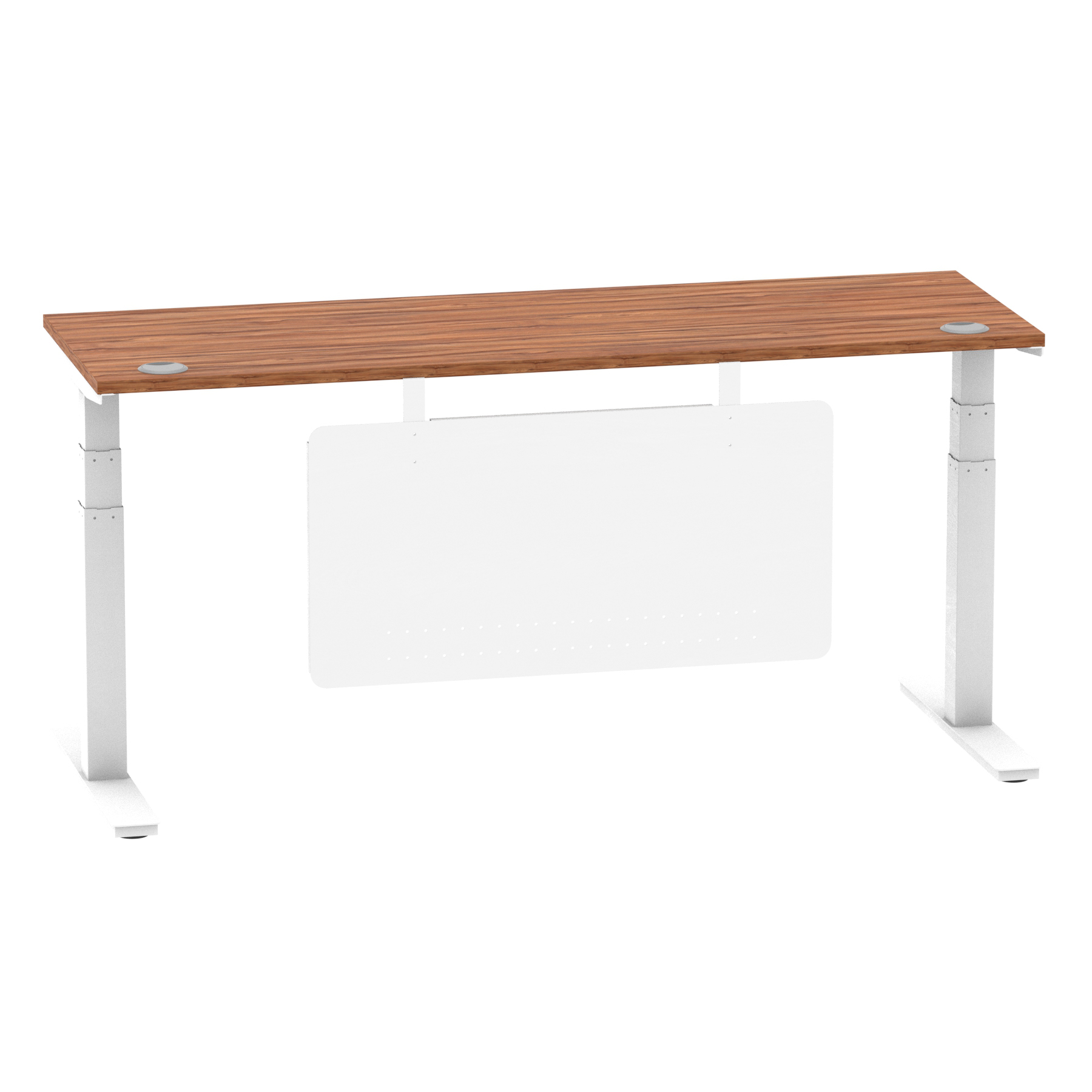 Walnut / White Frame
