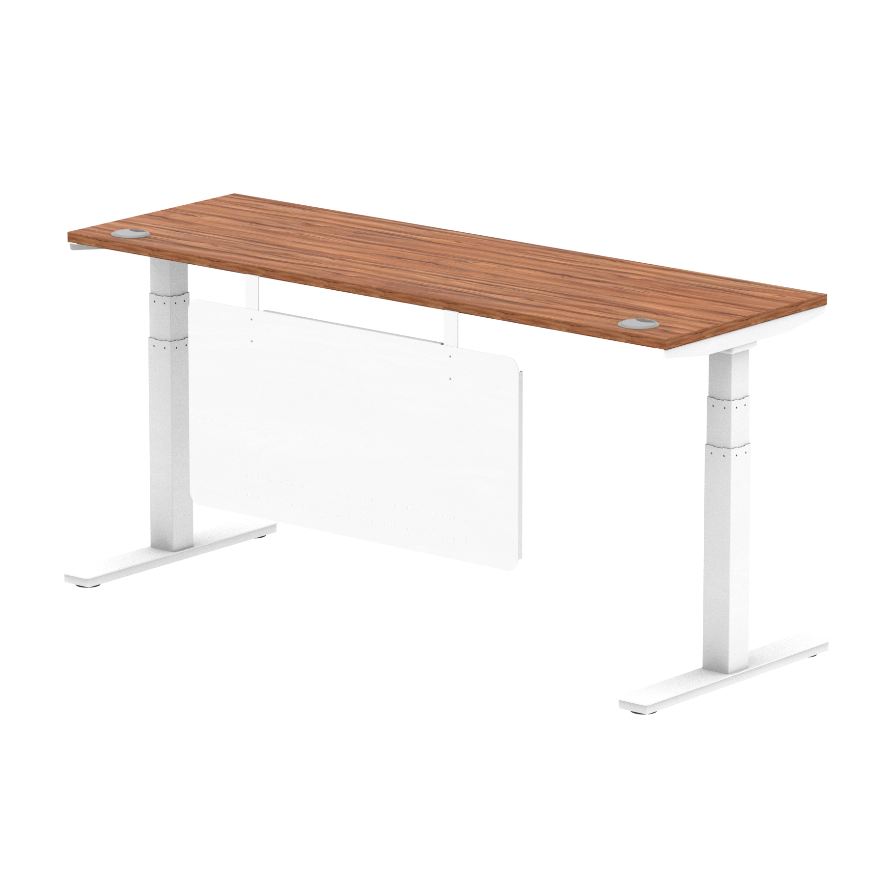 Walnut / White Frame