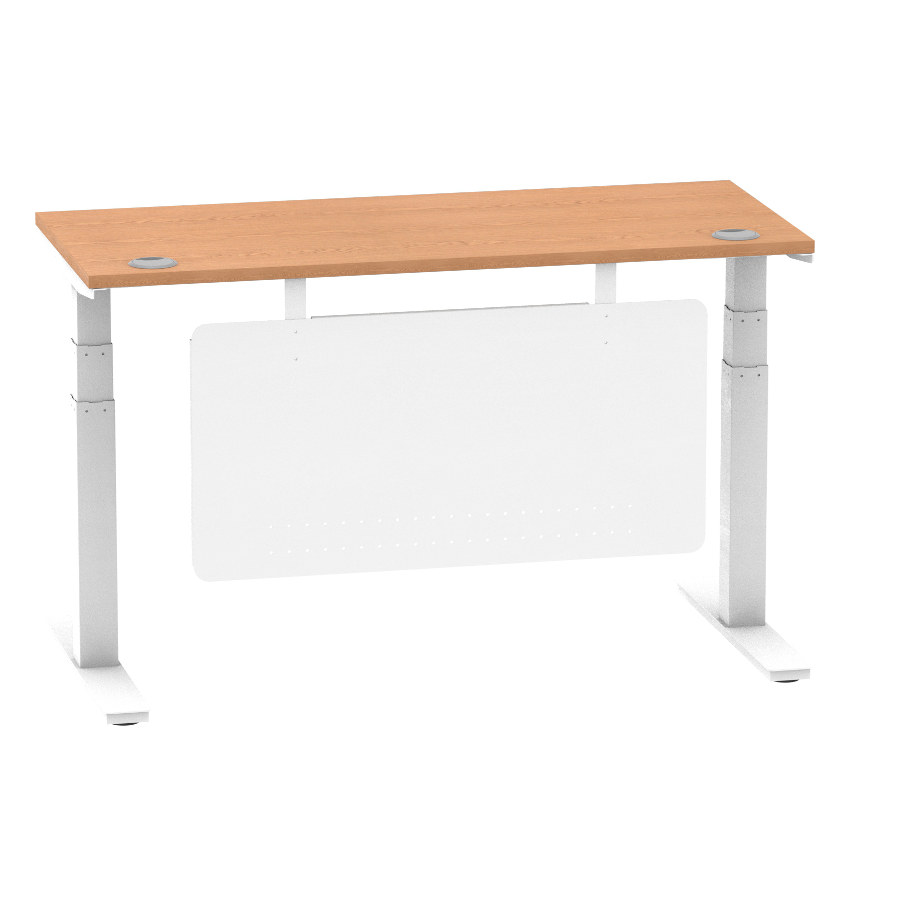 Oak / White Frame