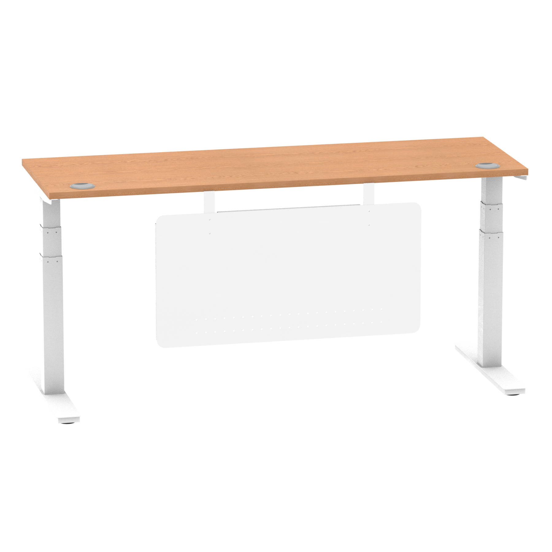 Oak / White Frame