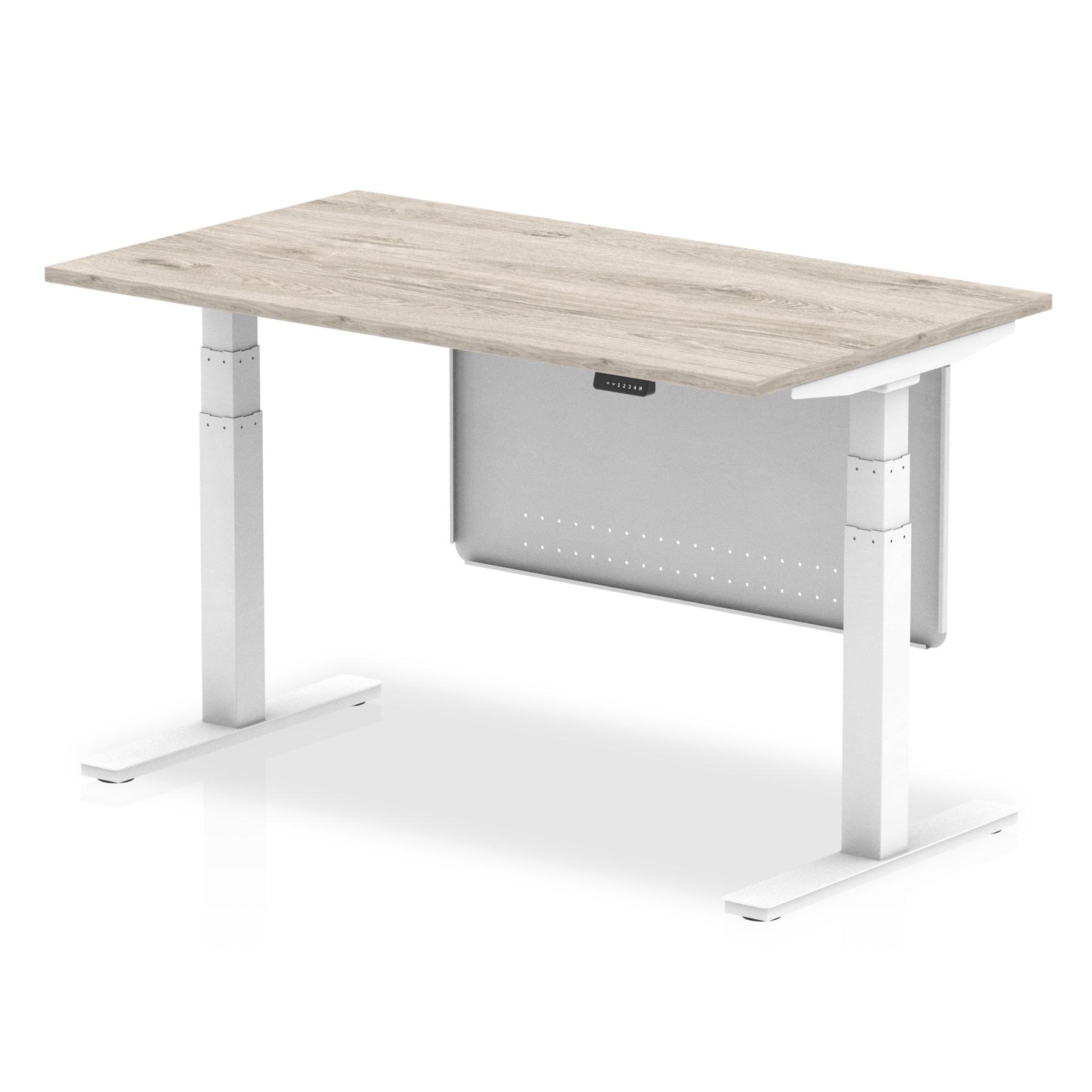 Grey Oak / White Frame