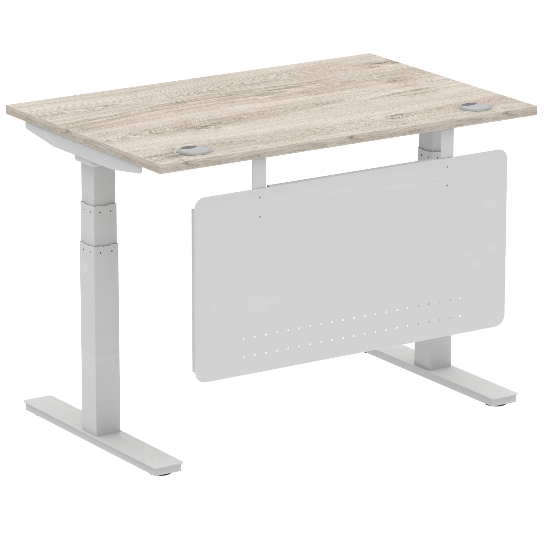 Grey Oak / Silver Frame