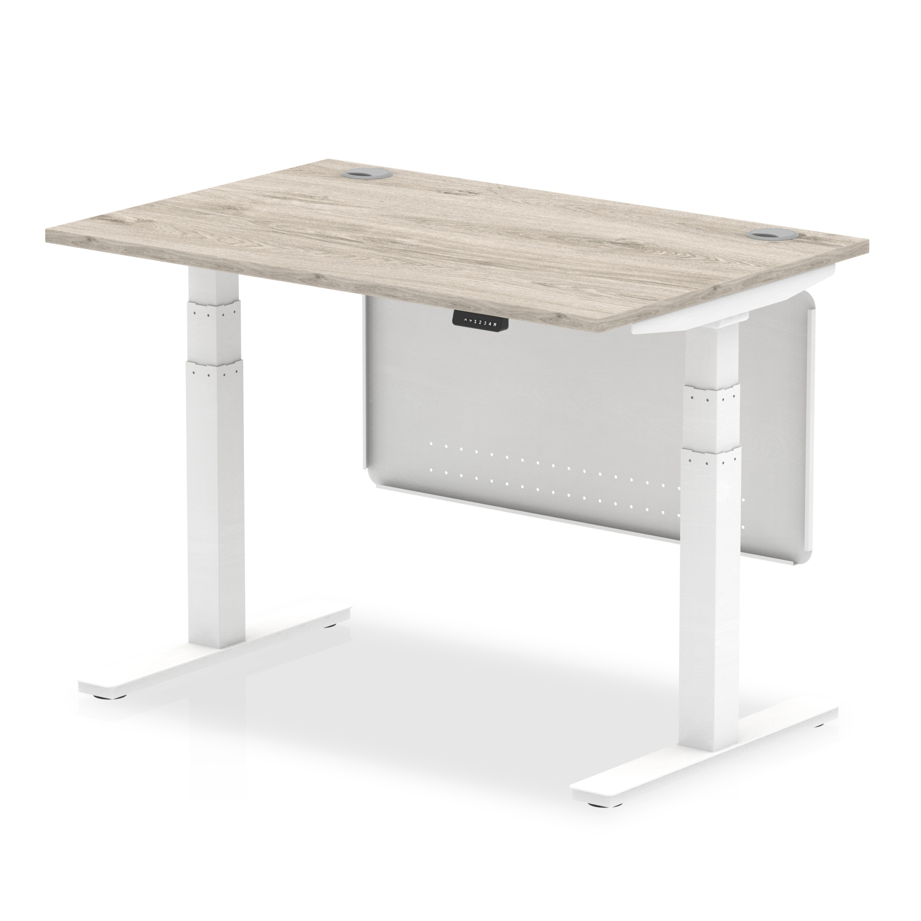 Grey Oak / White Frame