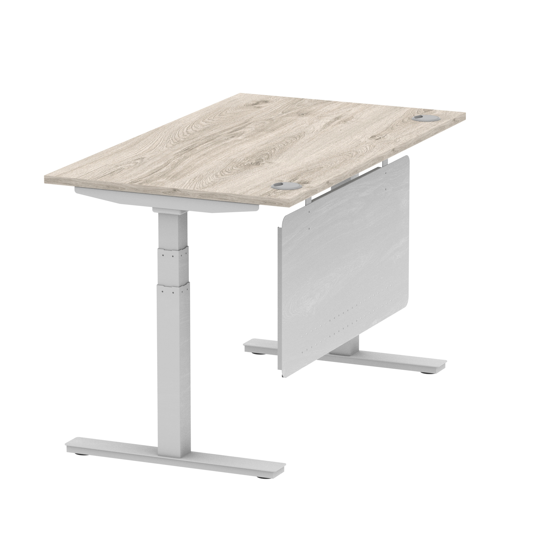 Grey Oak / Silver Frame