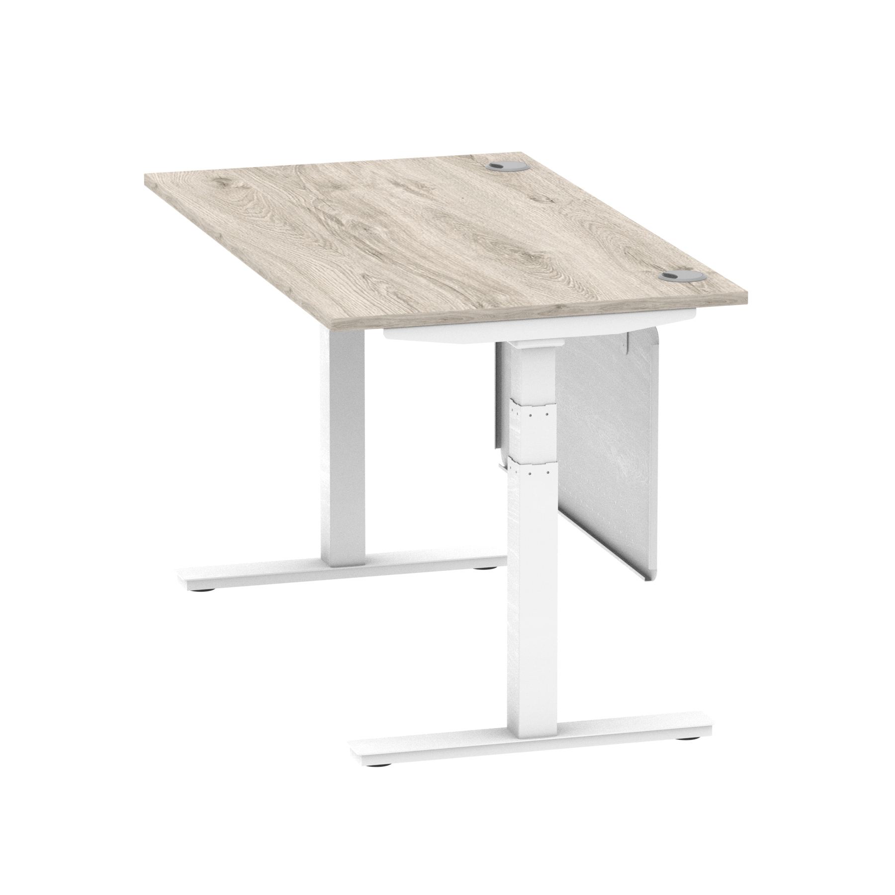 Grey Oak / White Frame