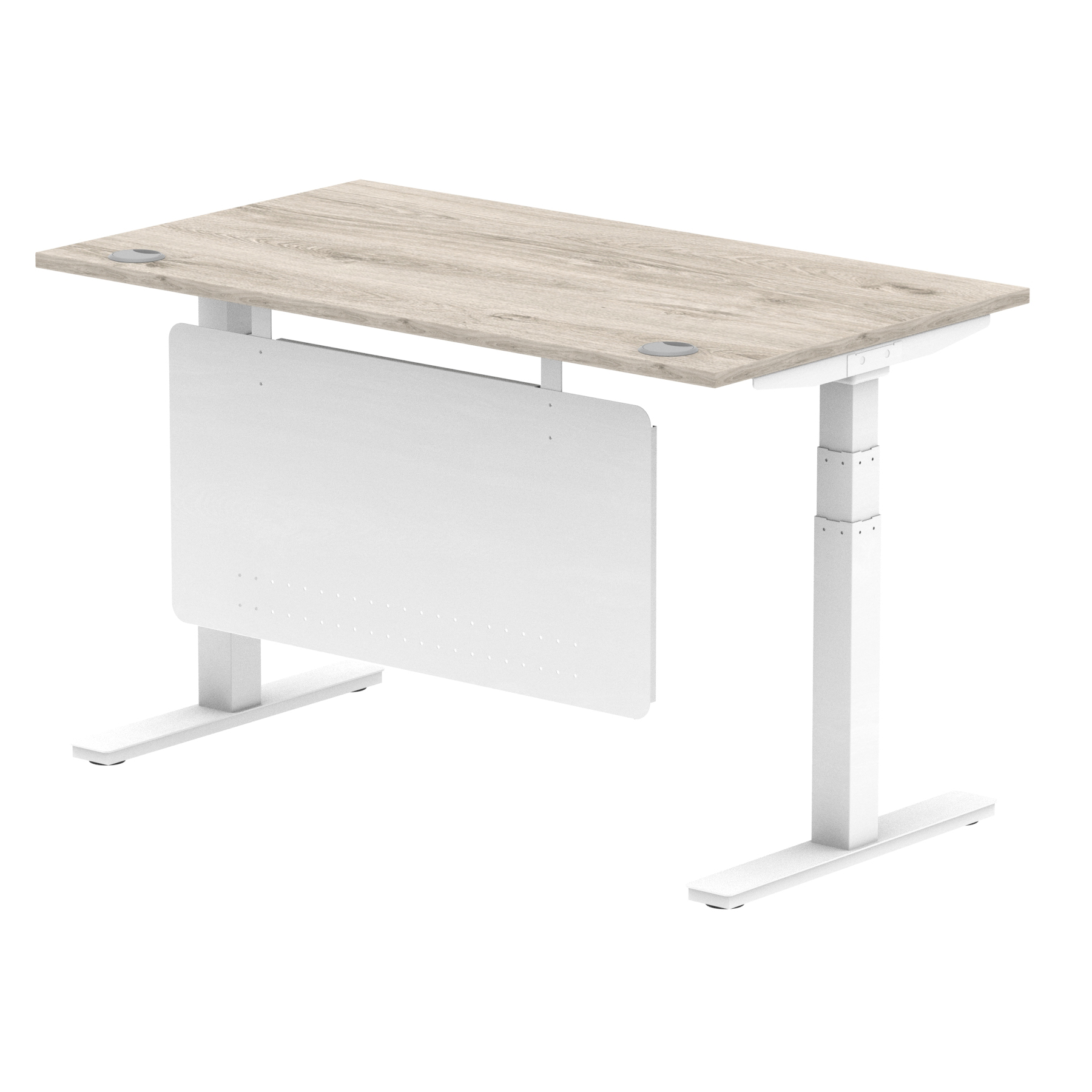 Grey Oak / White Frame
