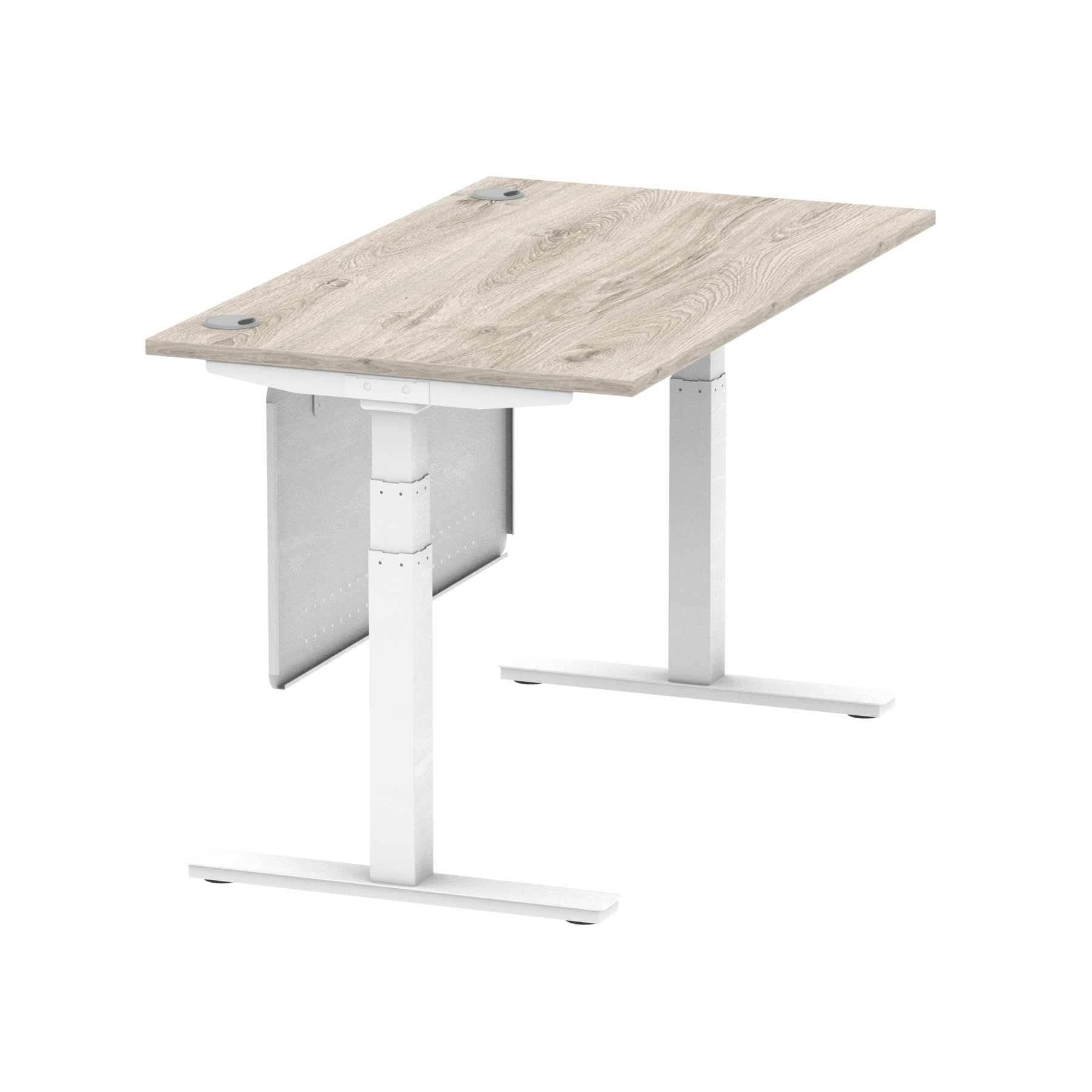 Grey Oak / White Frame