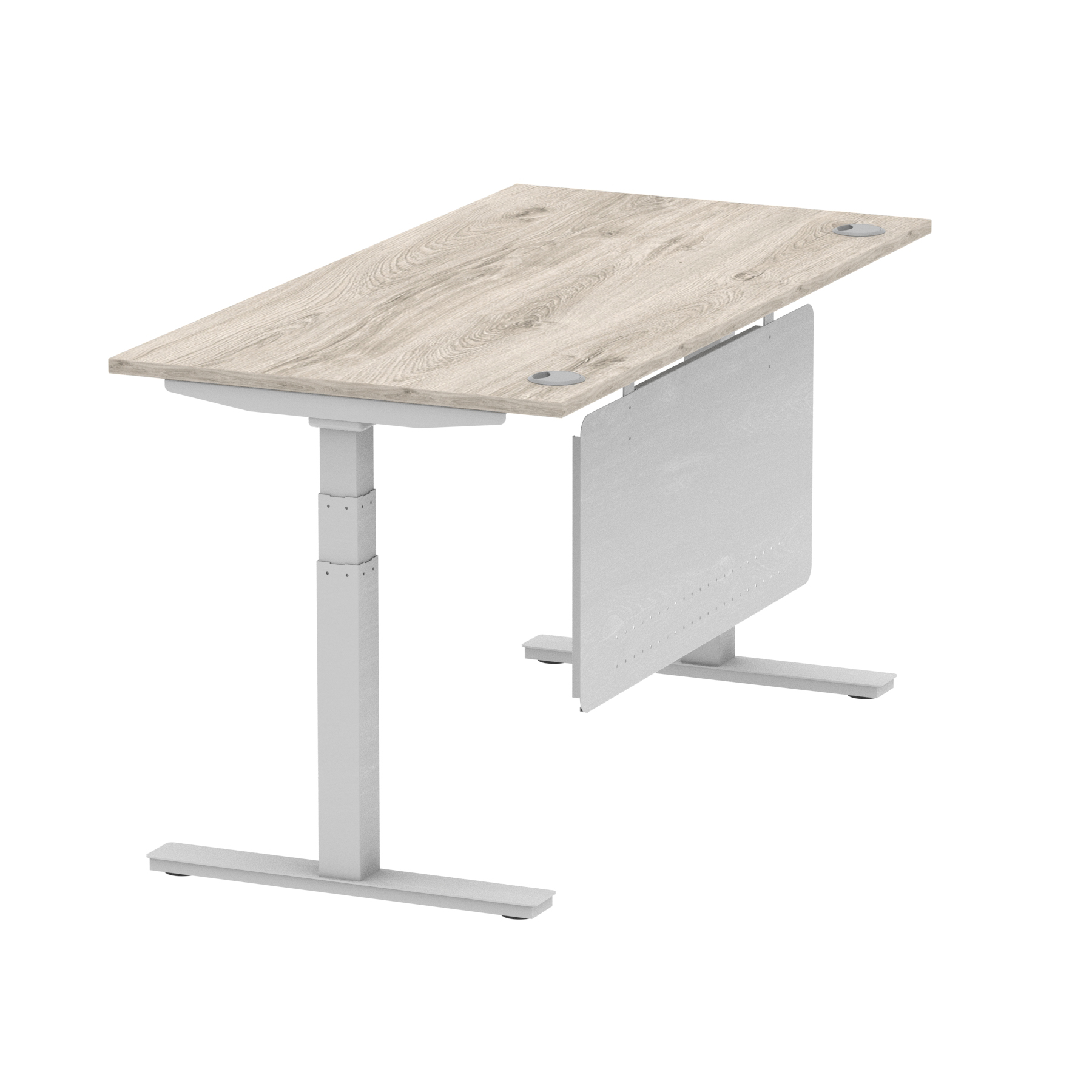 Grey Oak / Silver Frame