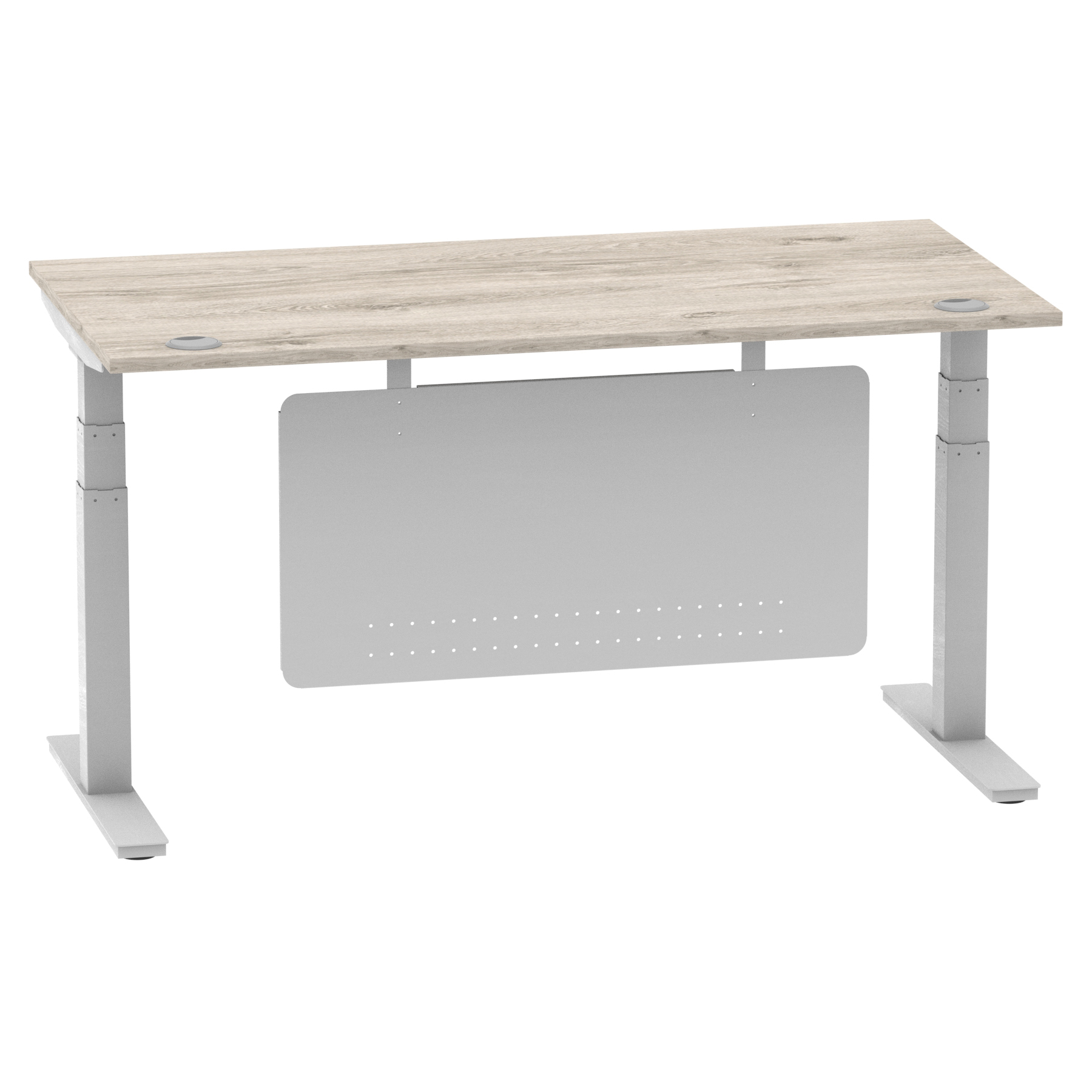 Grey Oak / Silver Frame