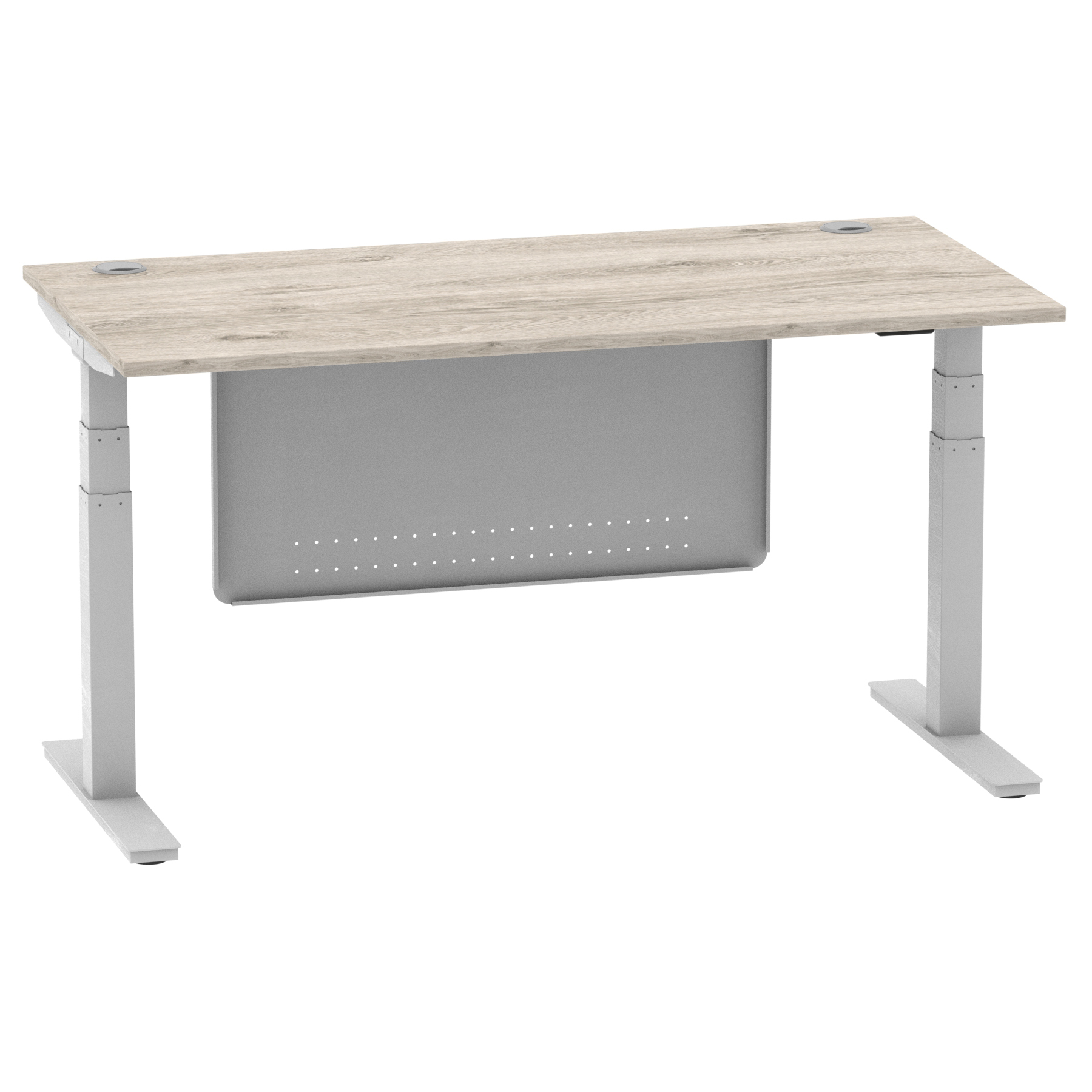 Grey Oak / Silver Frame