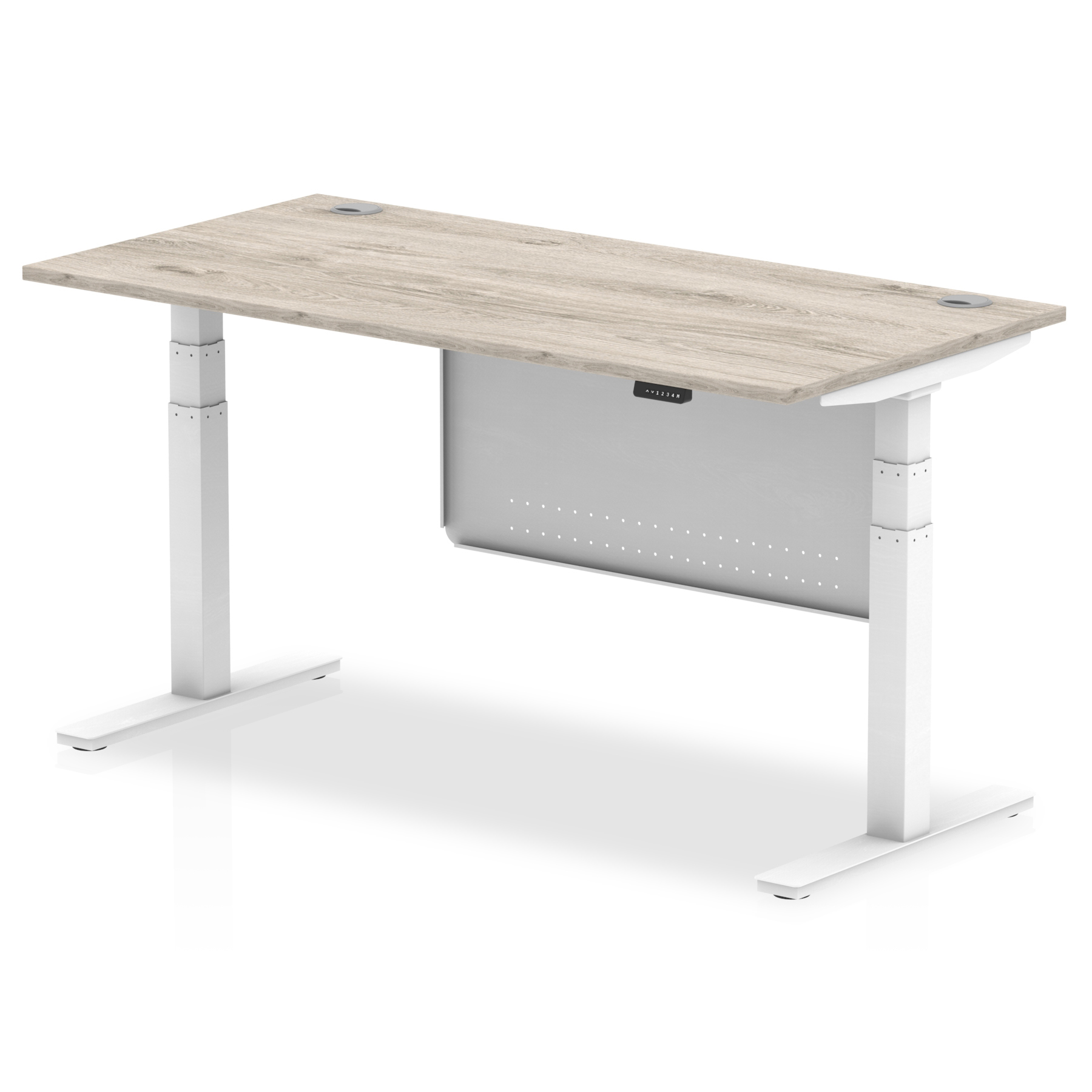 Grey Oak / White Frame