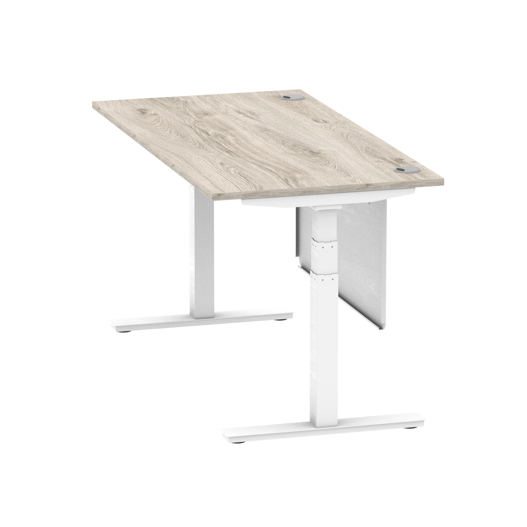Grey Oak / White Frame