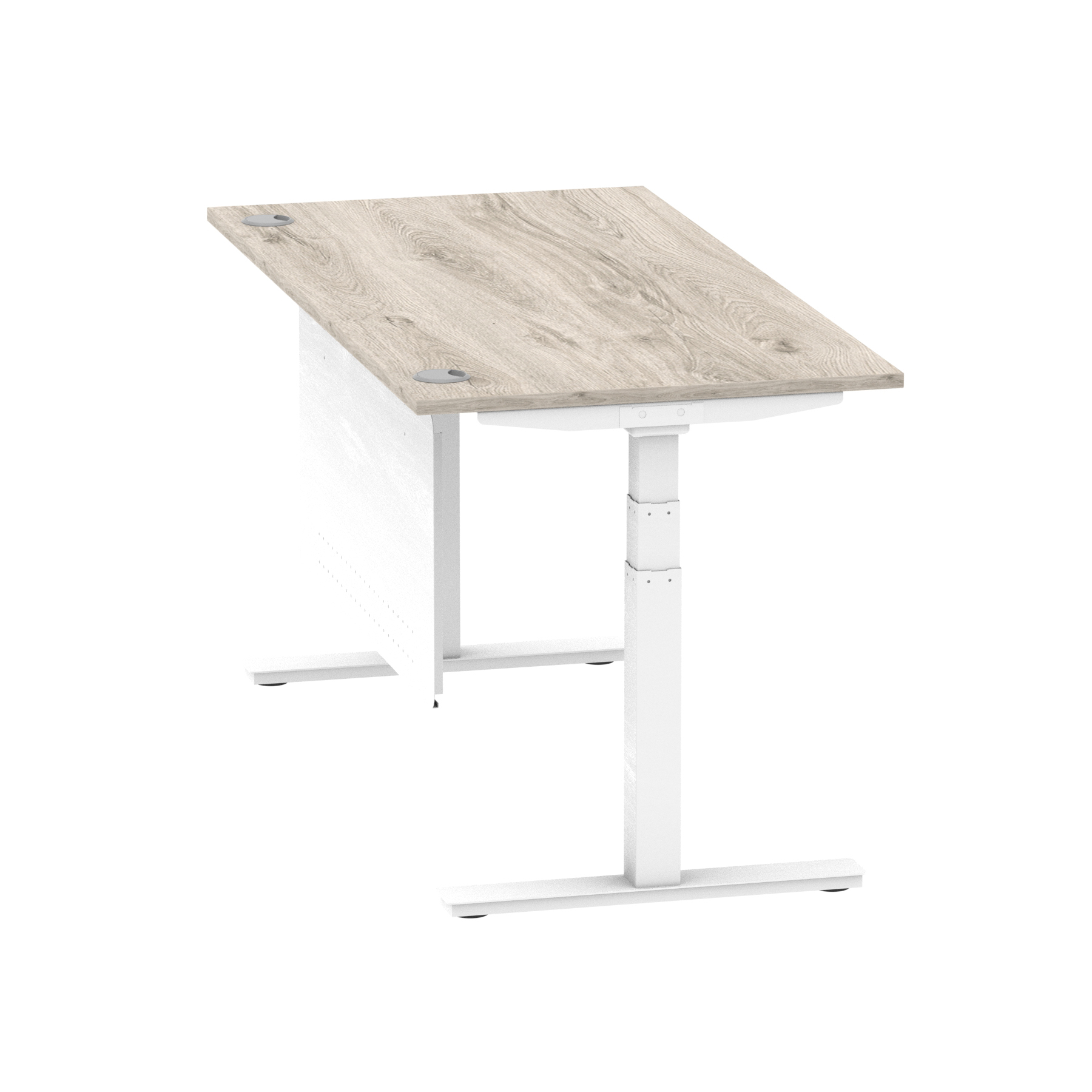 Grey Oak / White Frame