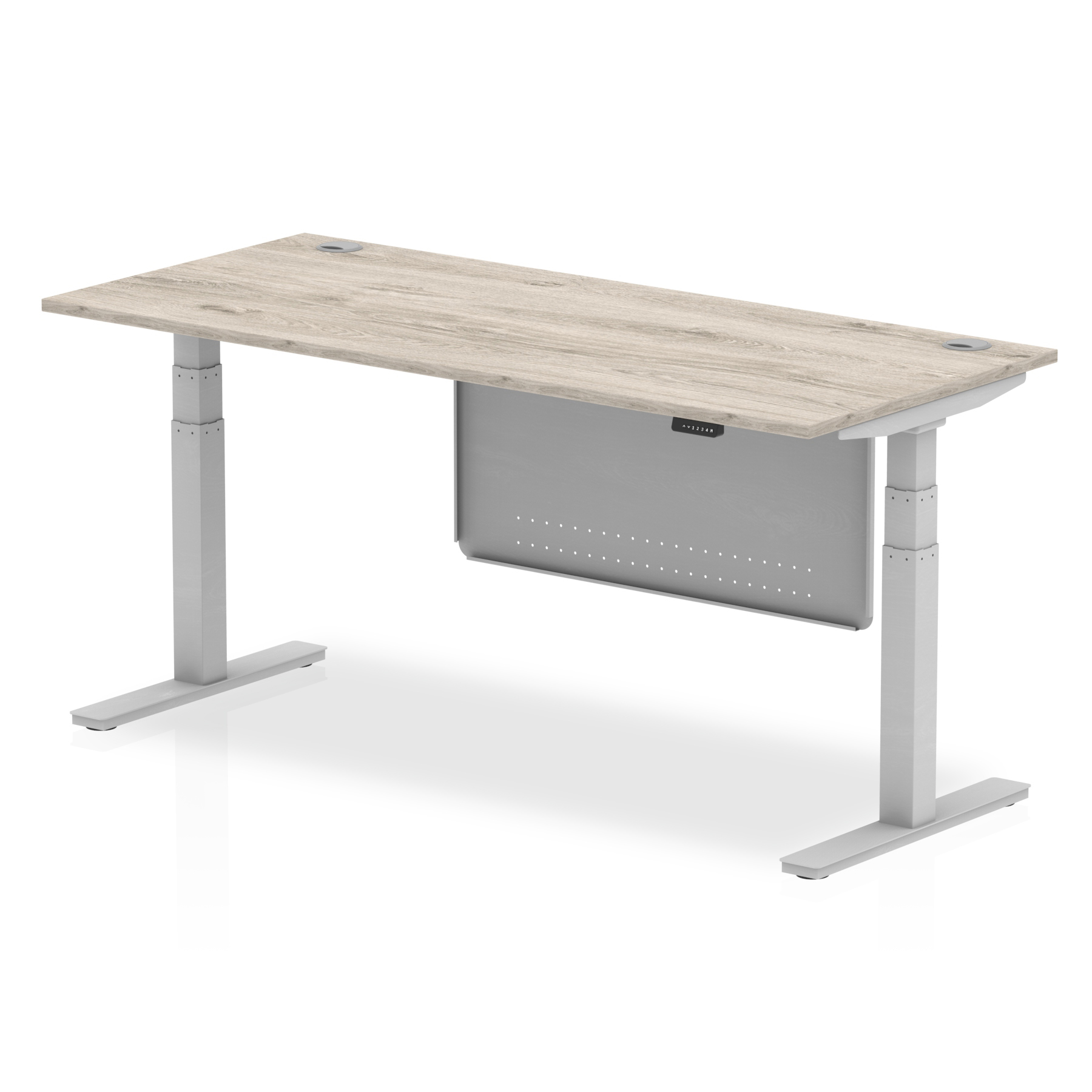 Grey Oak / Silver Frame