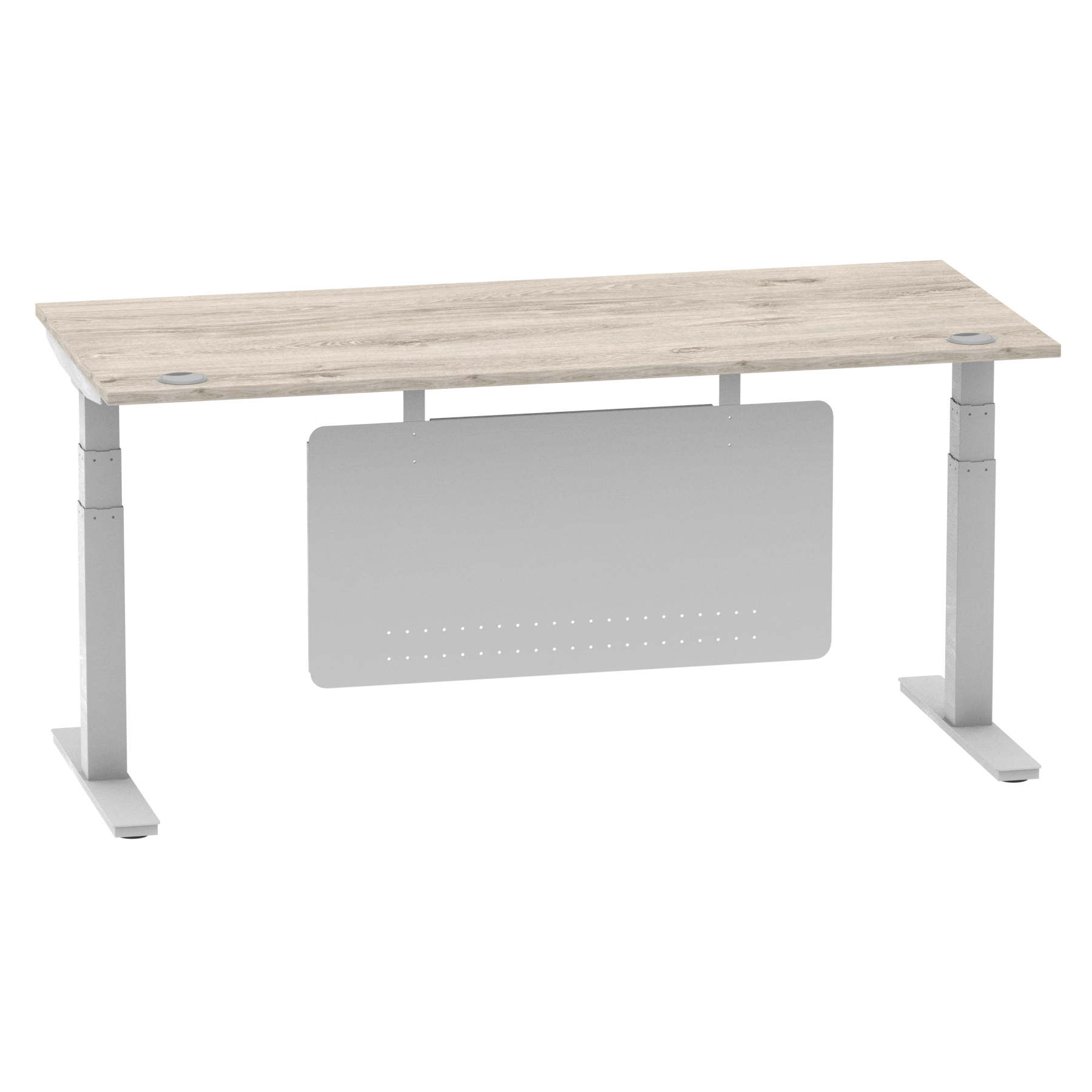 Grey Oak / Silver Frame
