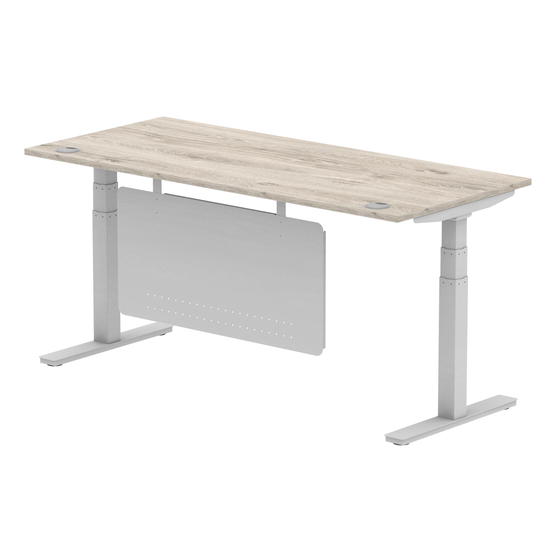 Grey Oak / Silver Frame