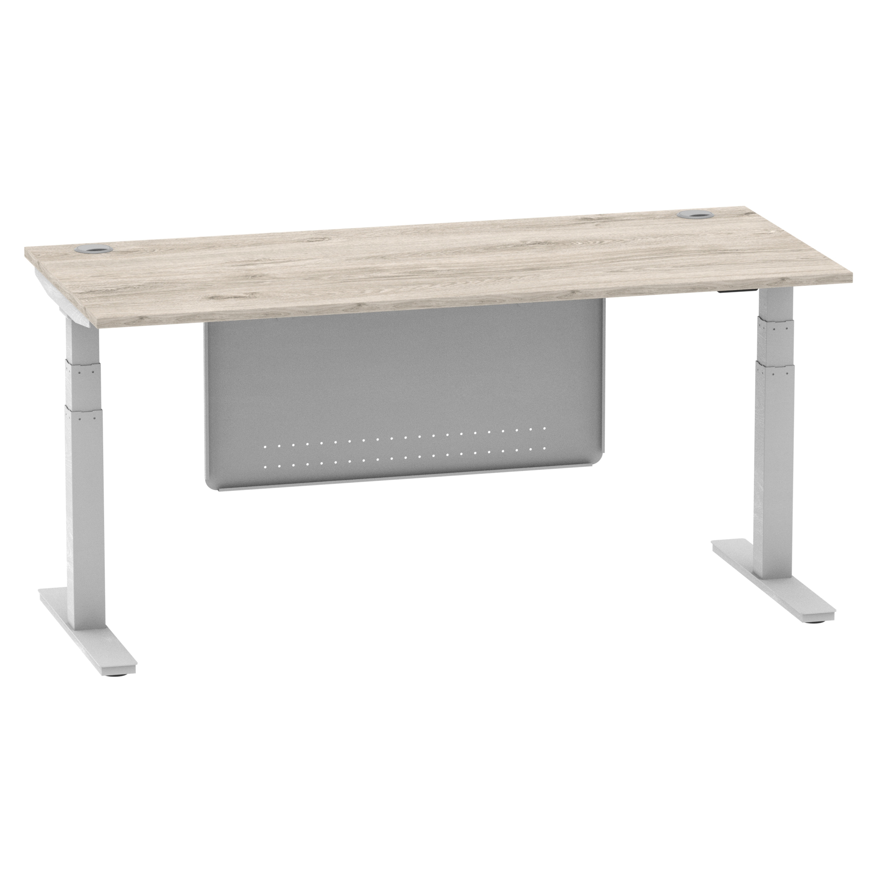 Grey Oak / Silver Frame