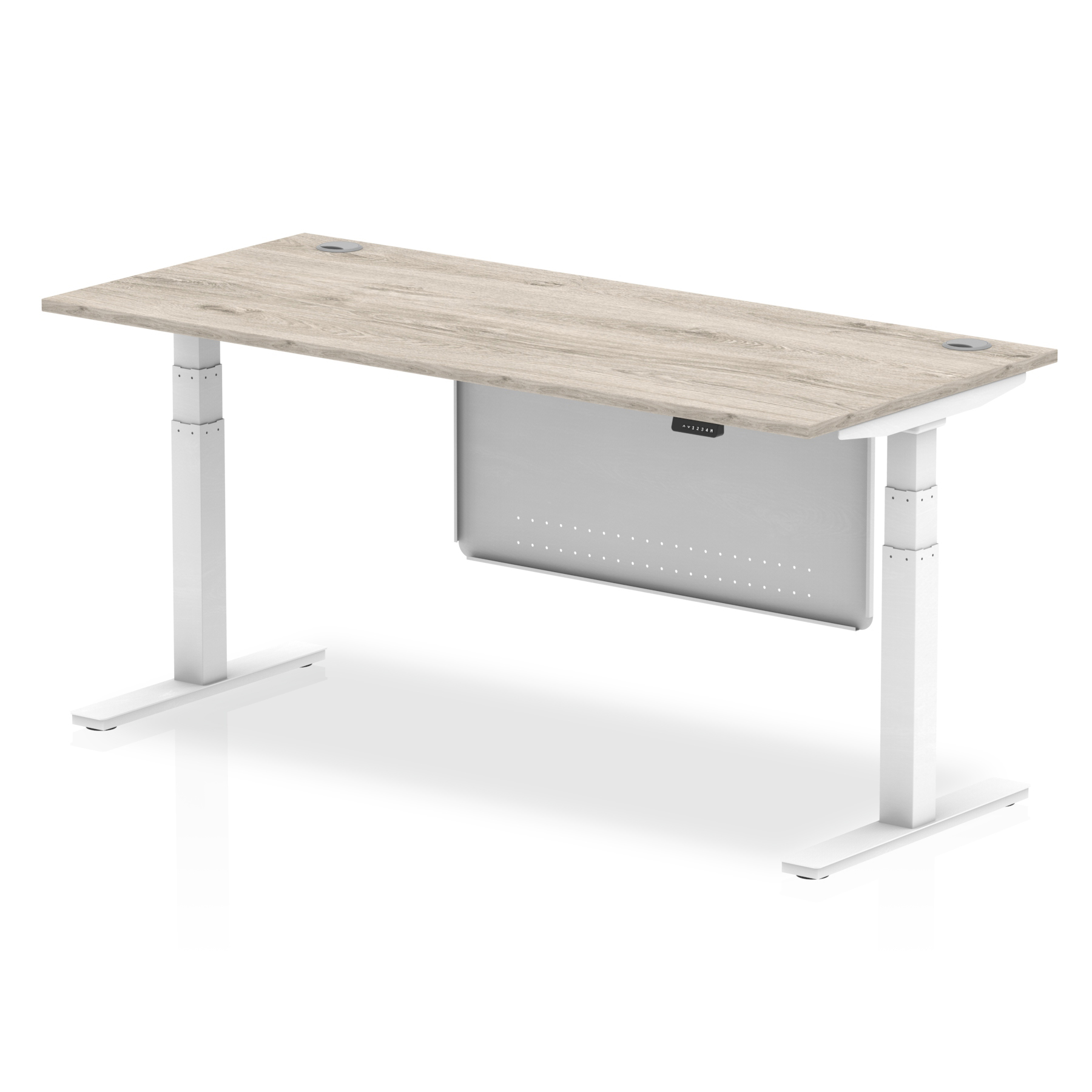 Grey Oak / White Frame