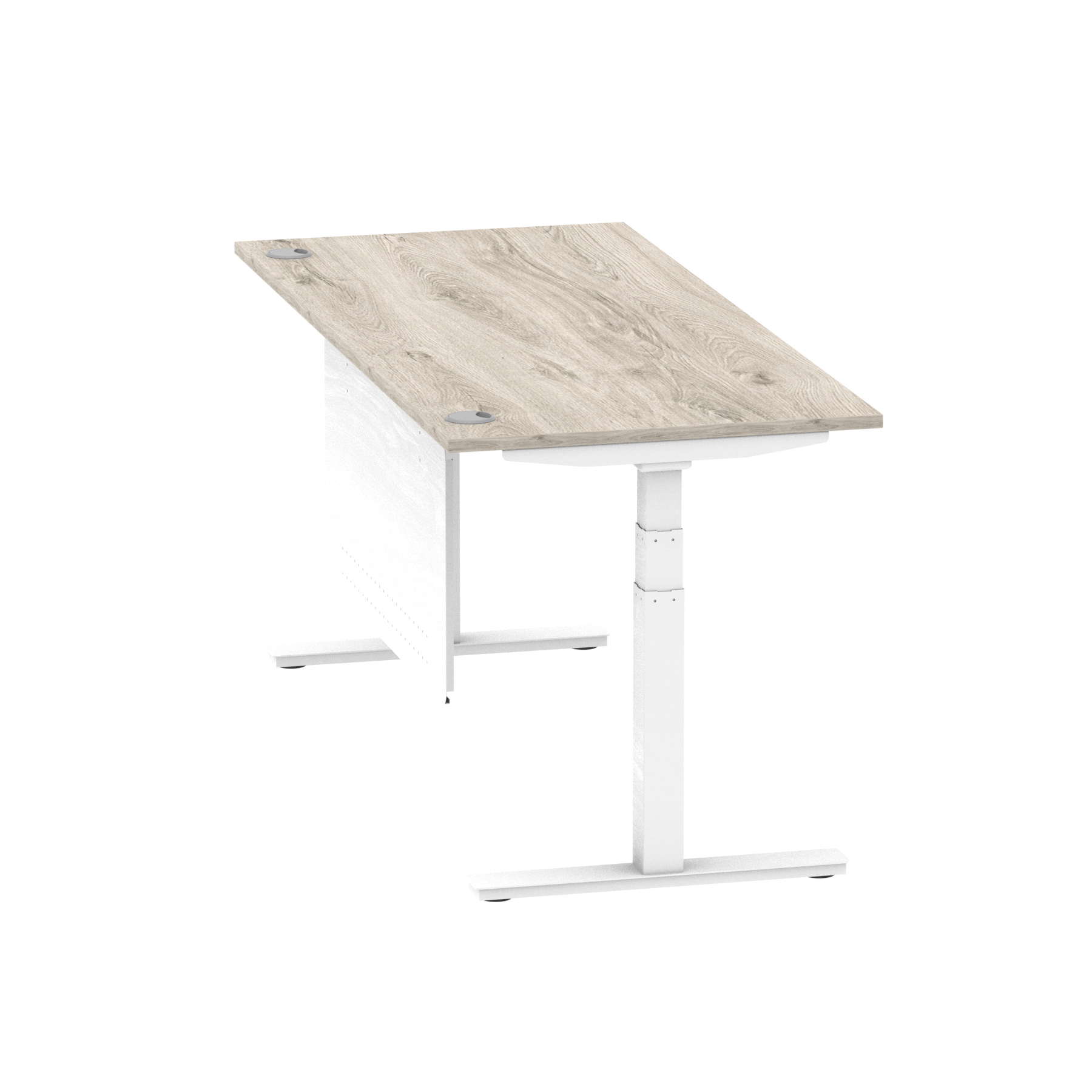 Grey Oak / White Frame