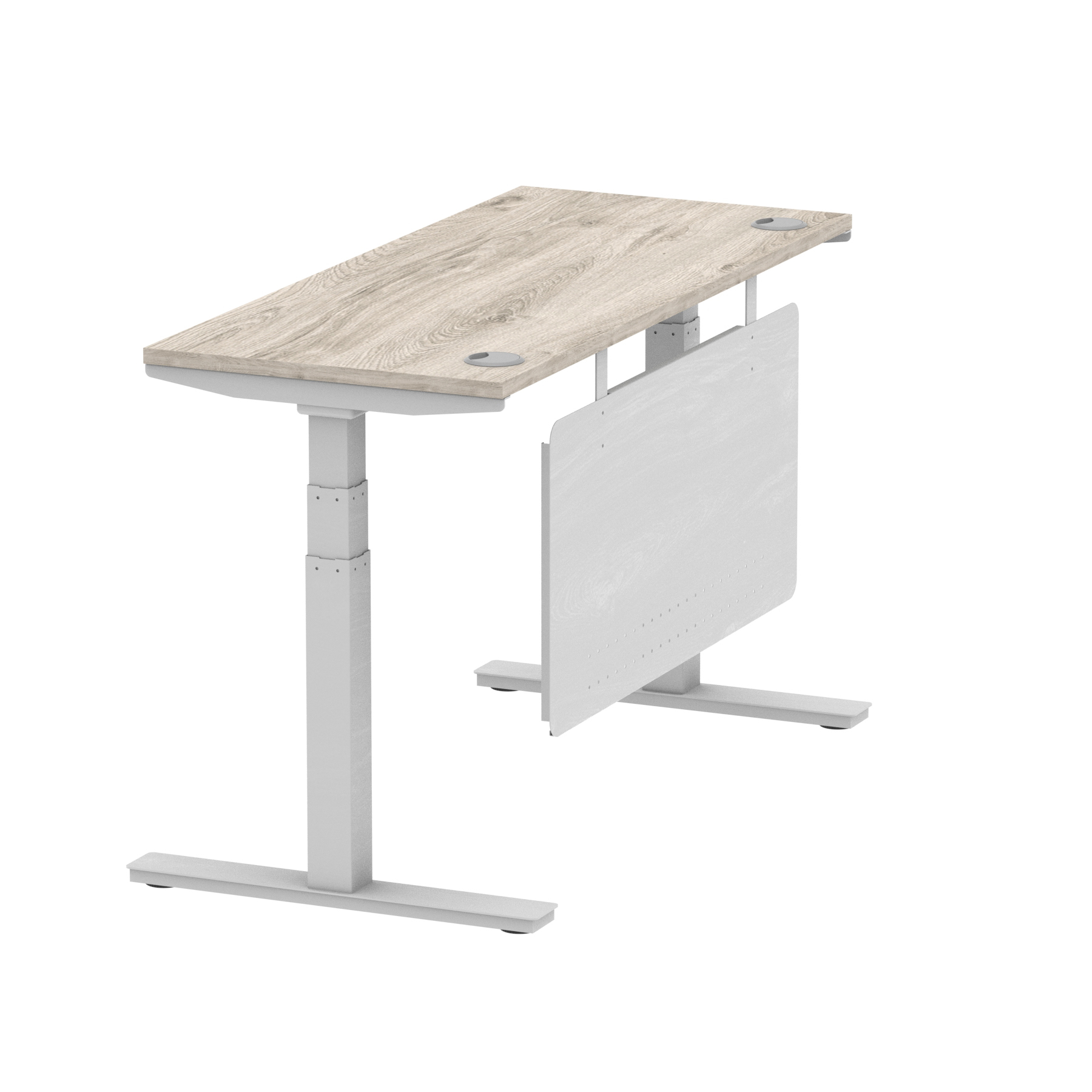 Grey Oak / Silver Frame