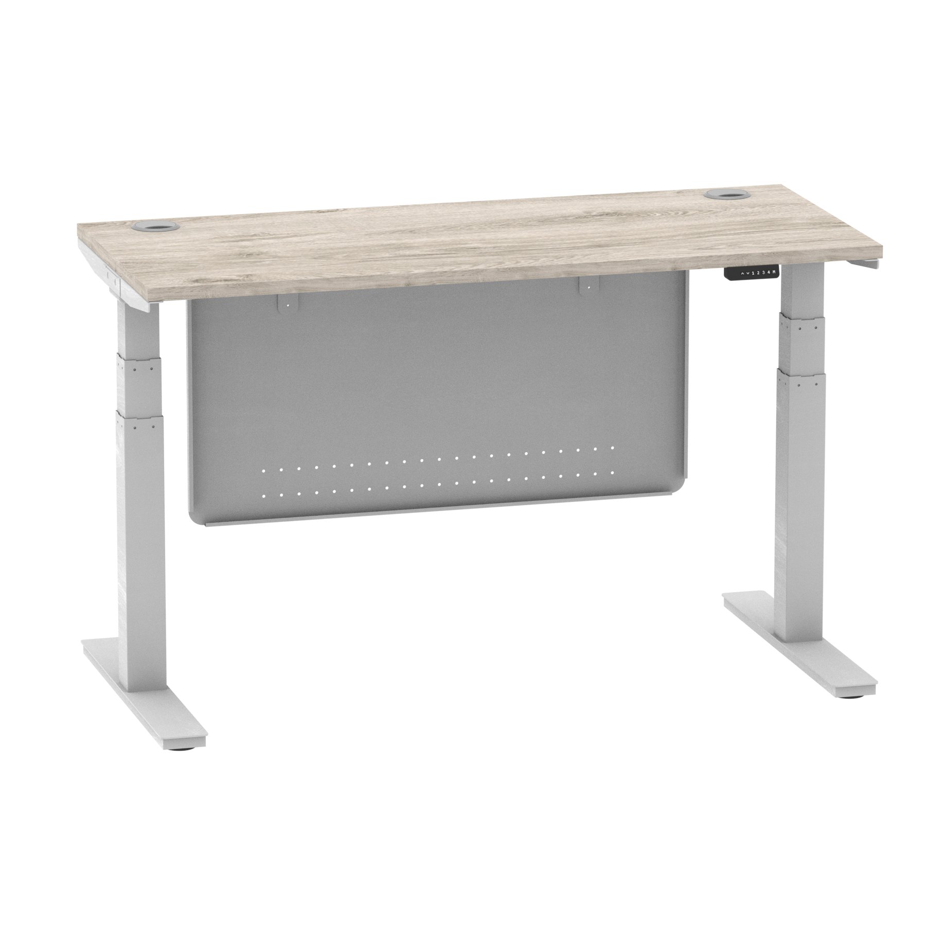 Grey Oak / Silver Frame