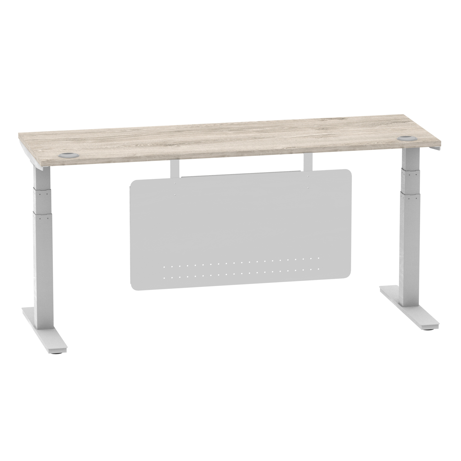Grey Oak / Silver Frame