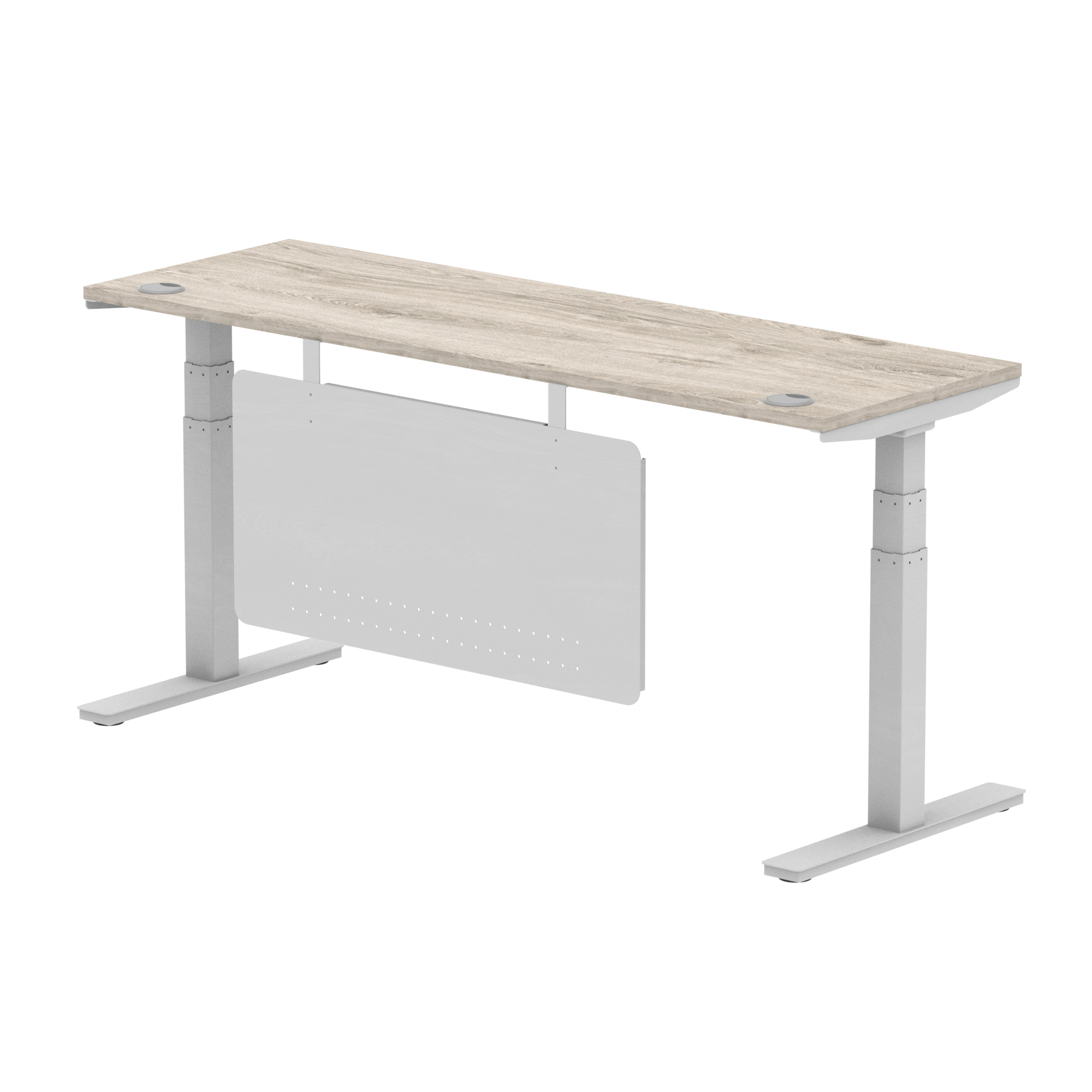 Grey Oak / Silver Frame