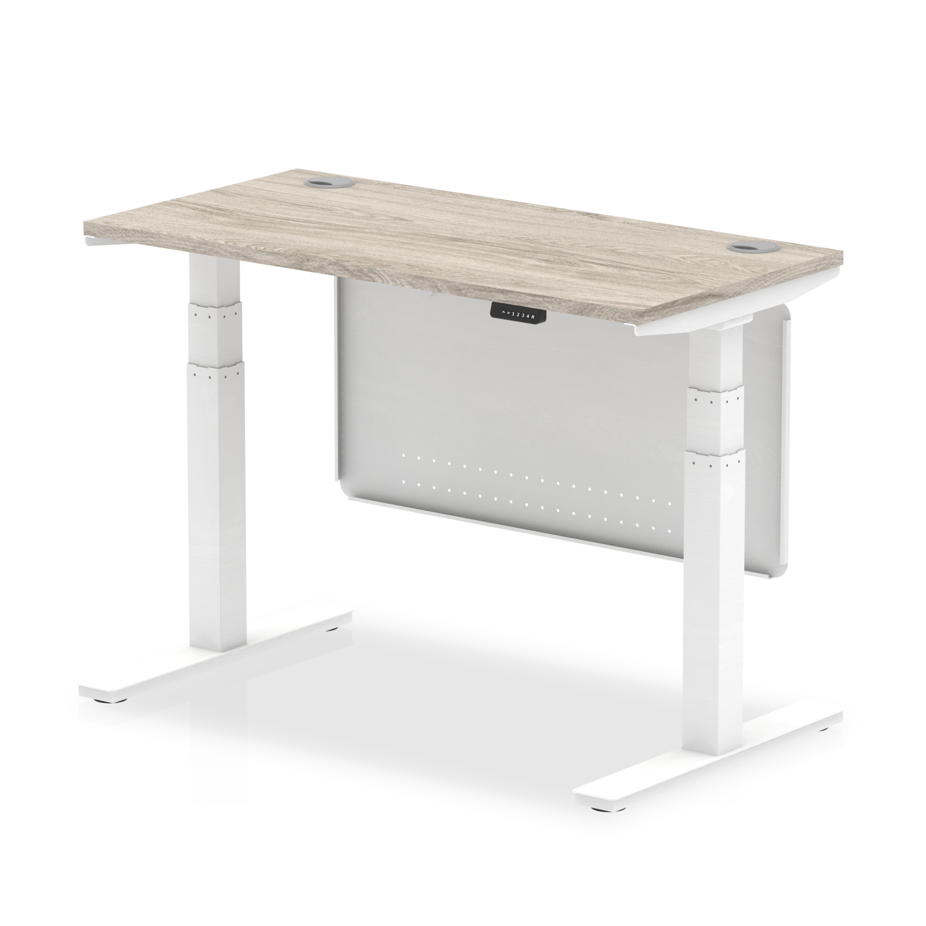 Grey Oak / White Frame