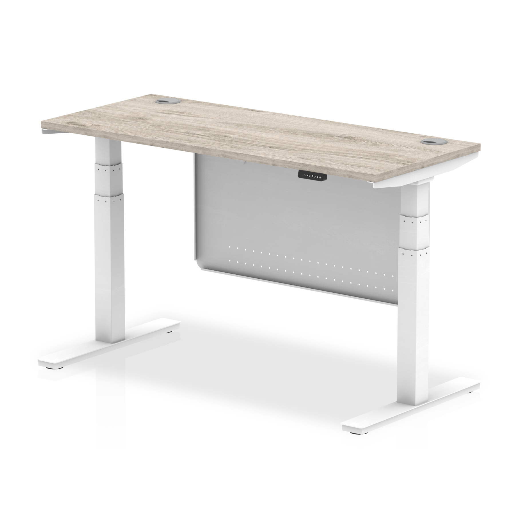 Grey Oak / White Frame