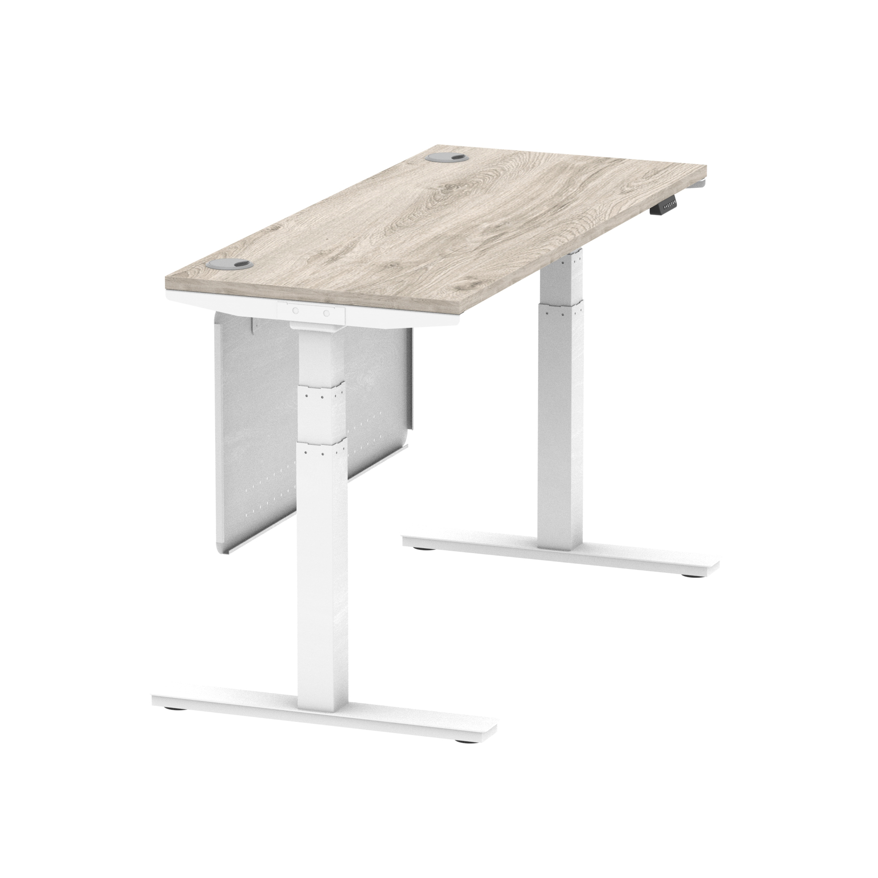 Grey Oak / White Frame