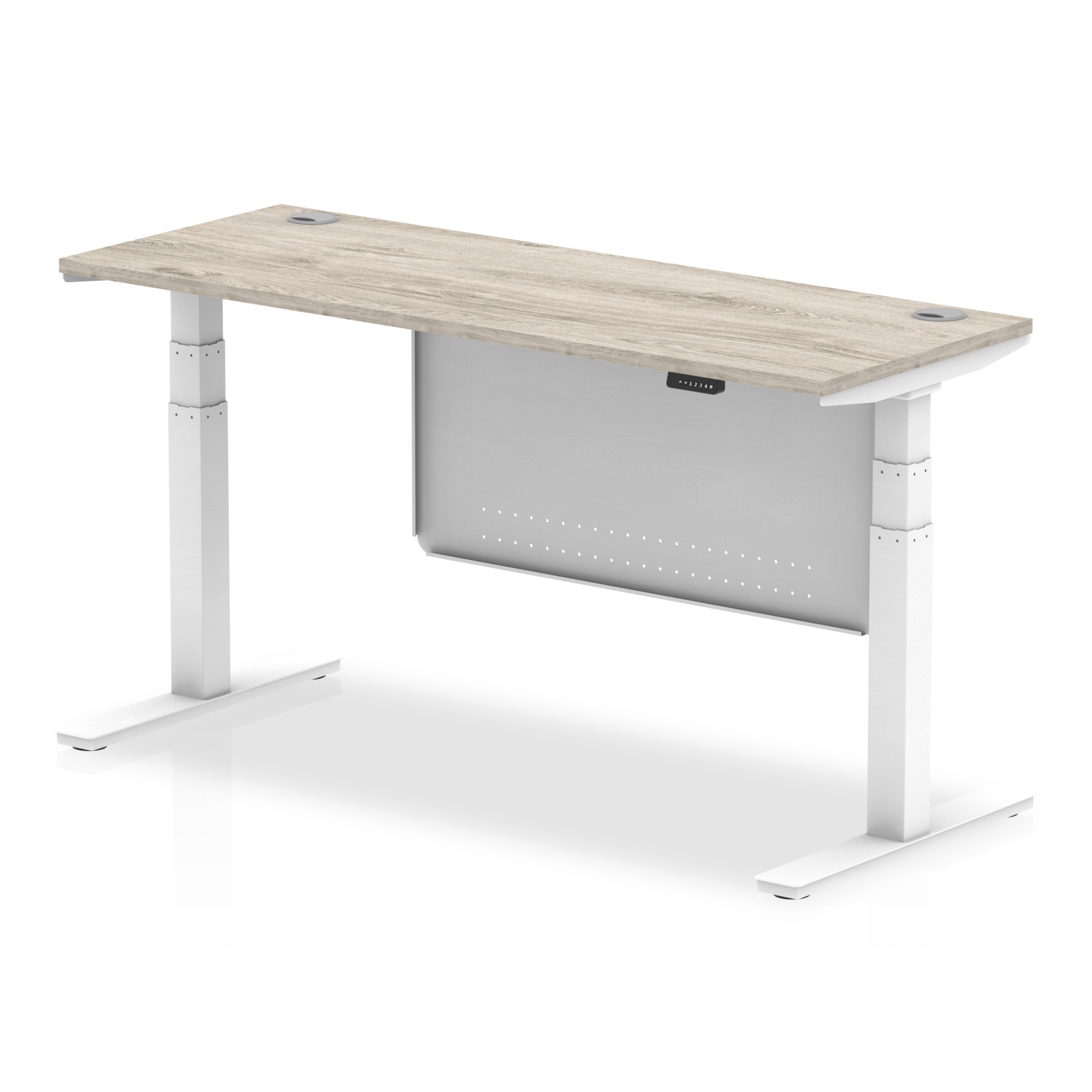 Grey Oak / White Frame