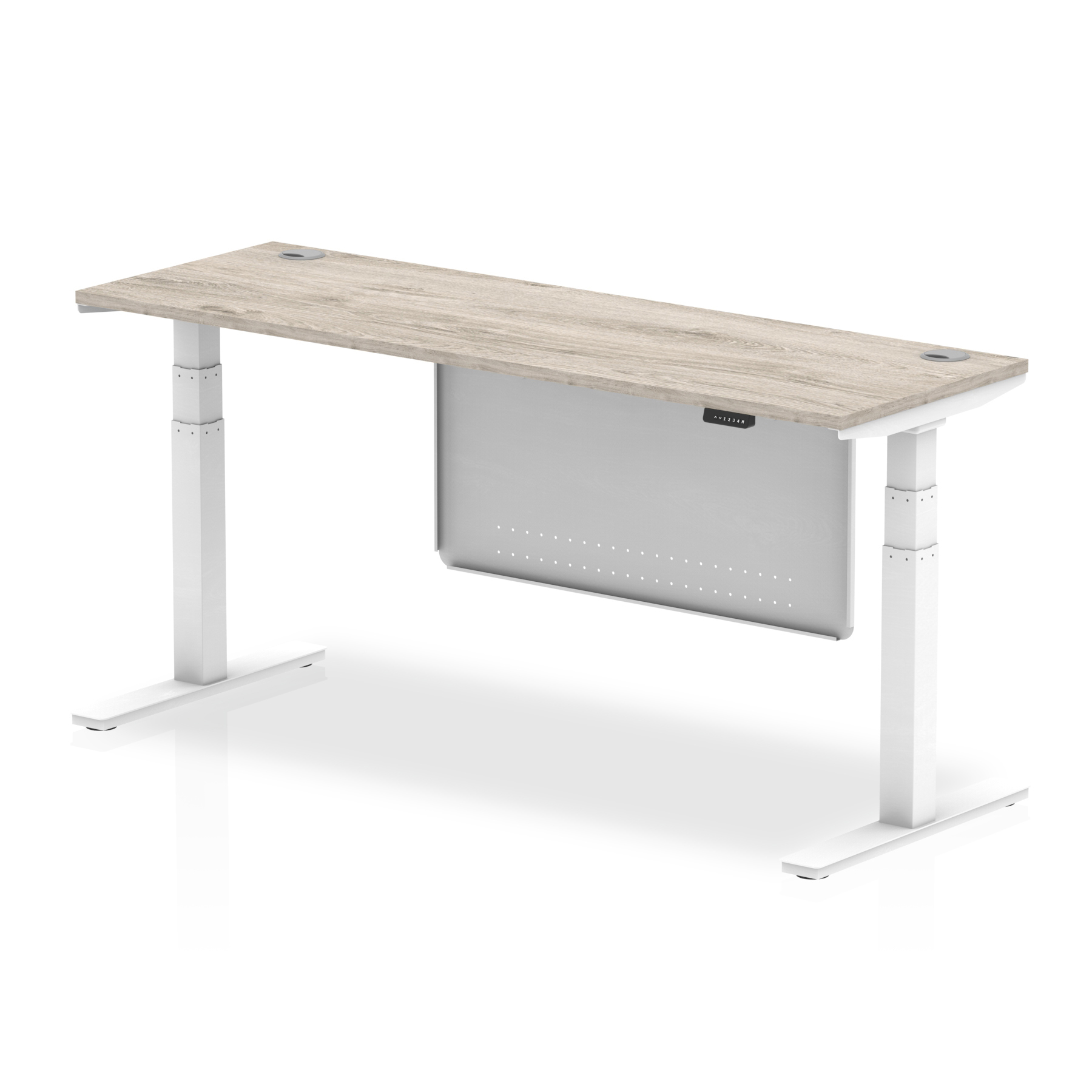 Grey Oak / White Frame