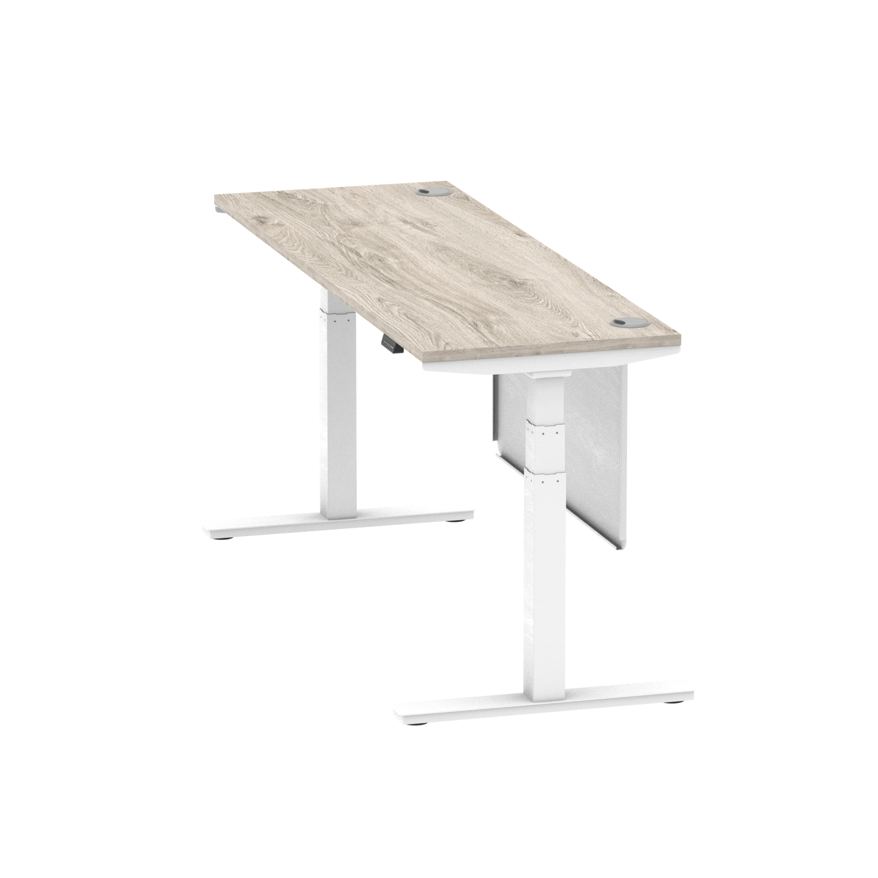 Grey Oak / White Frame