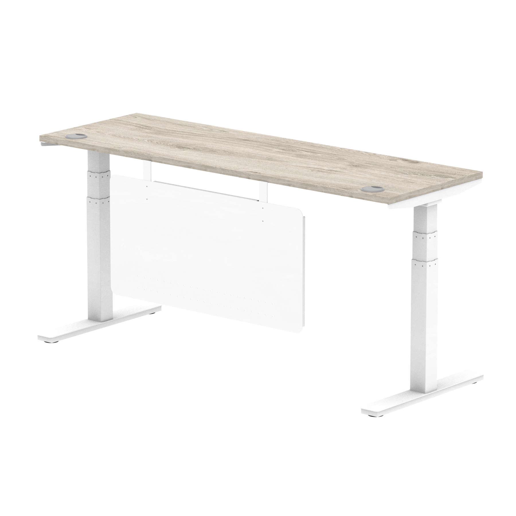 Grey Oak / White Frame