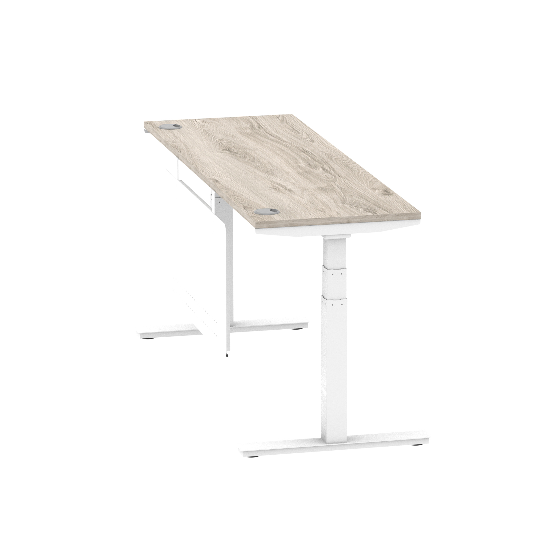 Grey Oak / White Frame