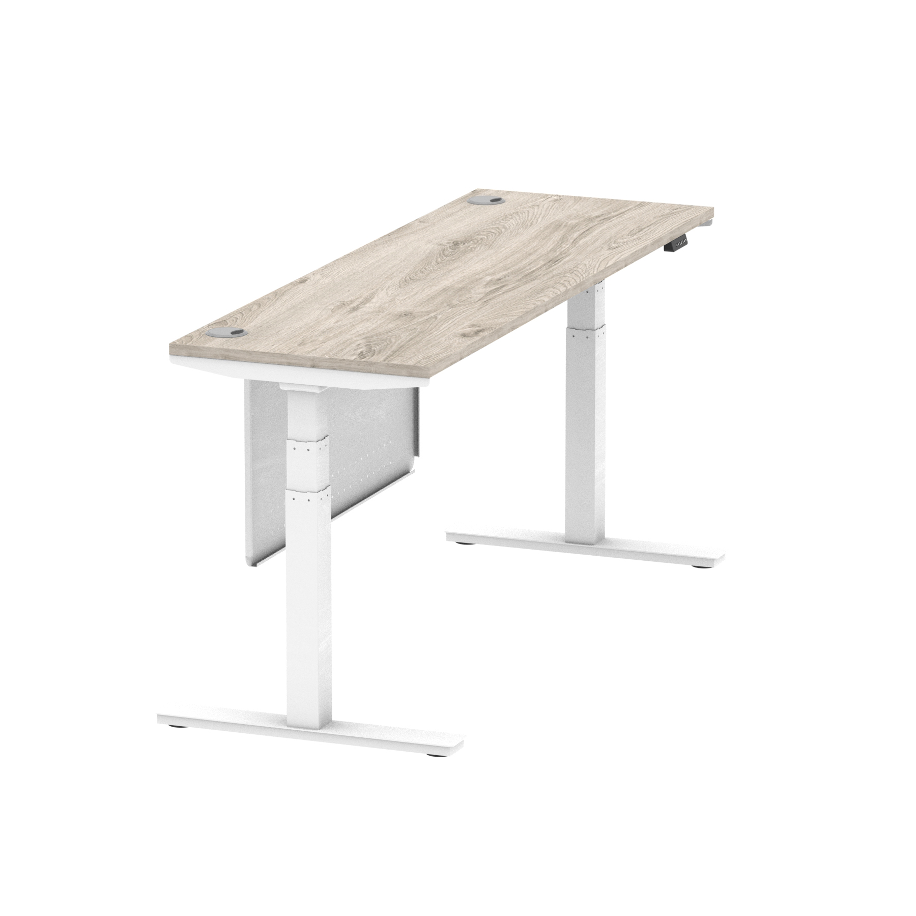 Grey Oak / White Frame
