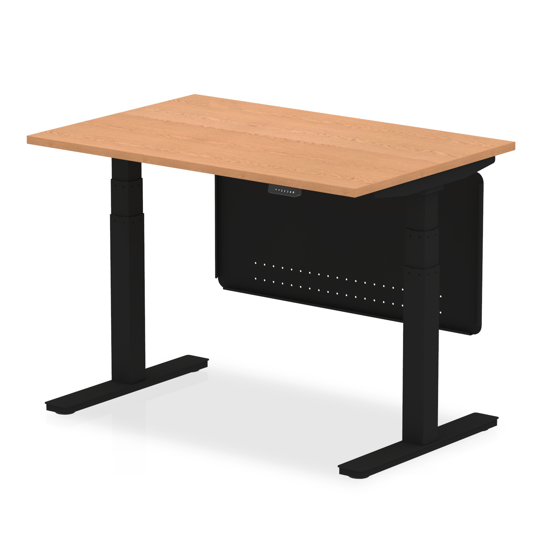 Oak / Black Frame