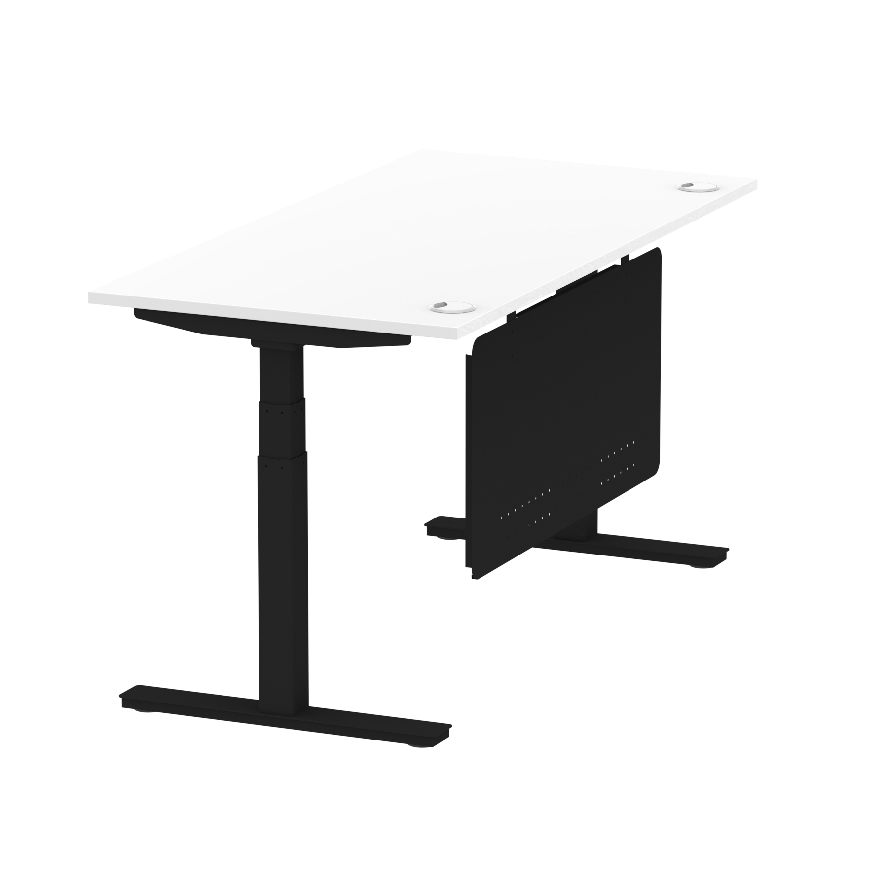 White / Black Frame