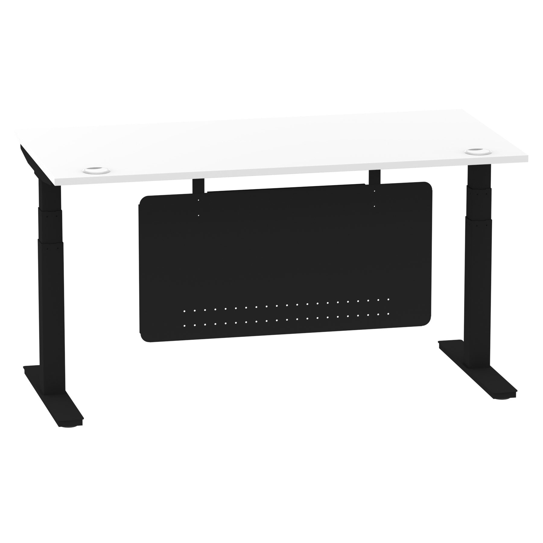 White / Black Frame
