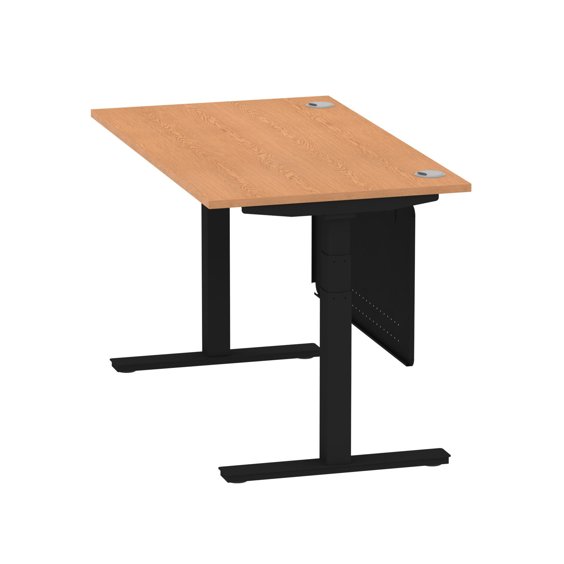Oak / Black Frame