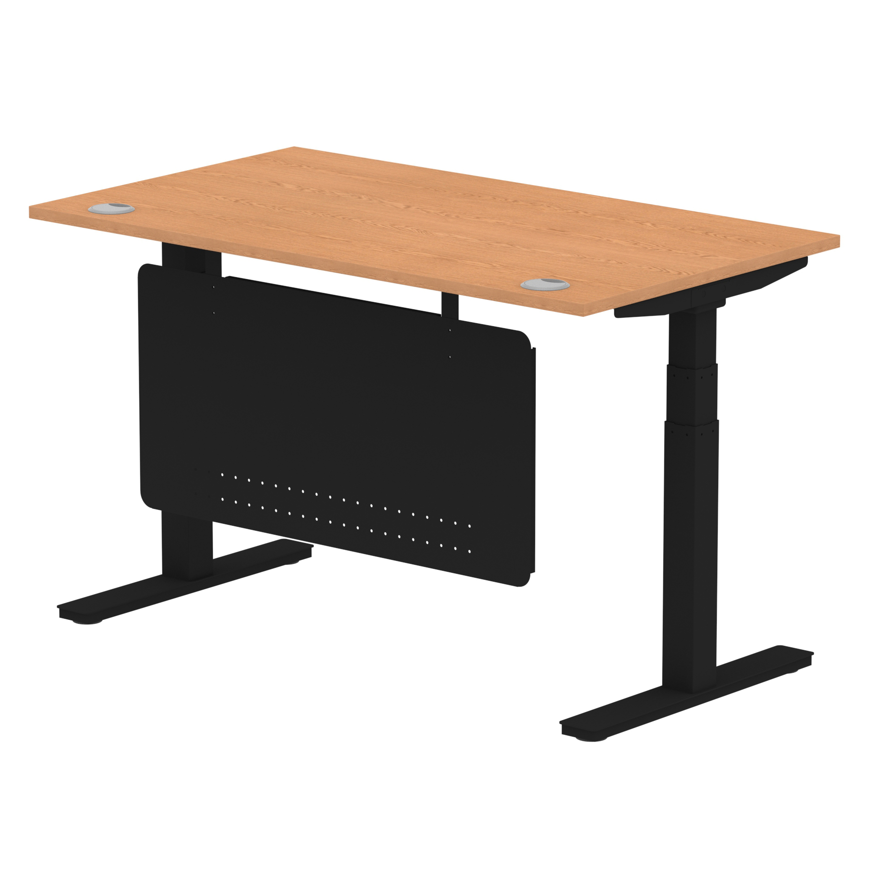 Oak / Black Frame