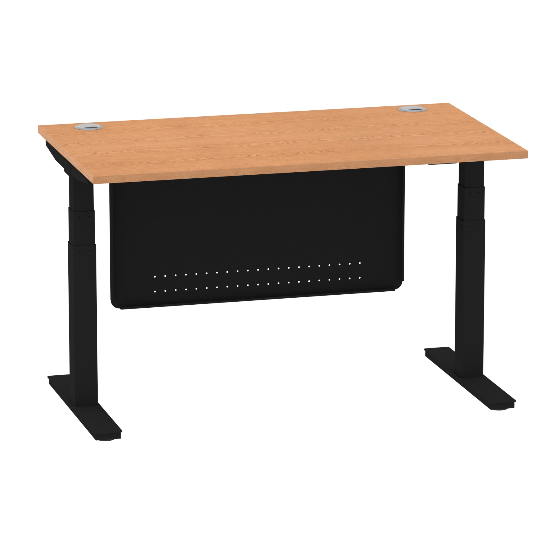 Oak / Black Frame