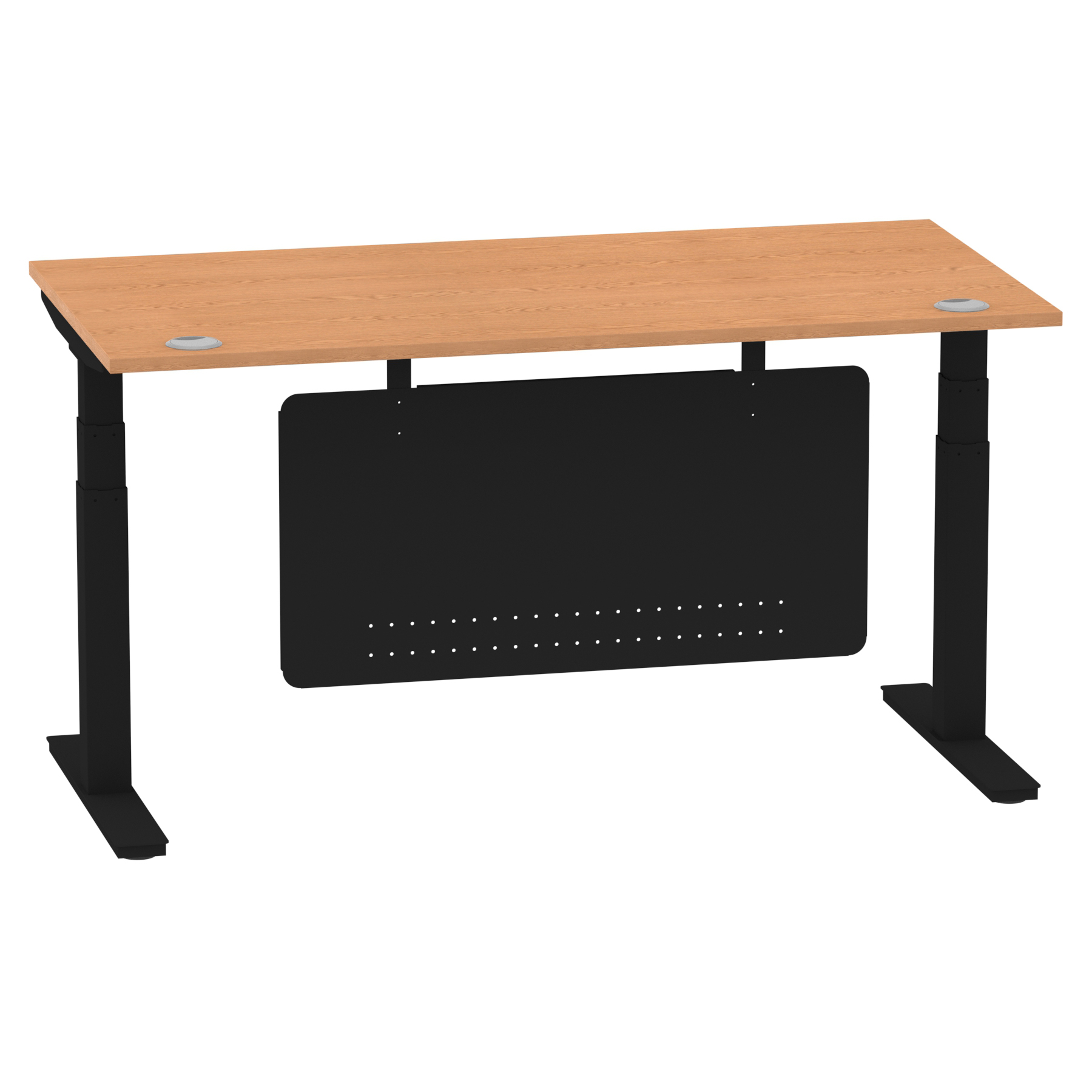 Oak / Black Frame