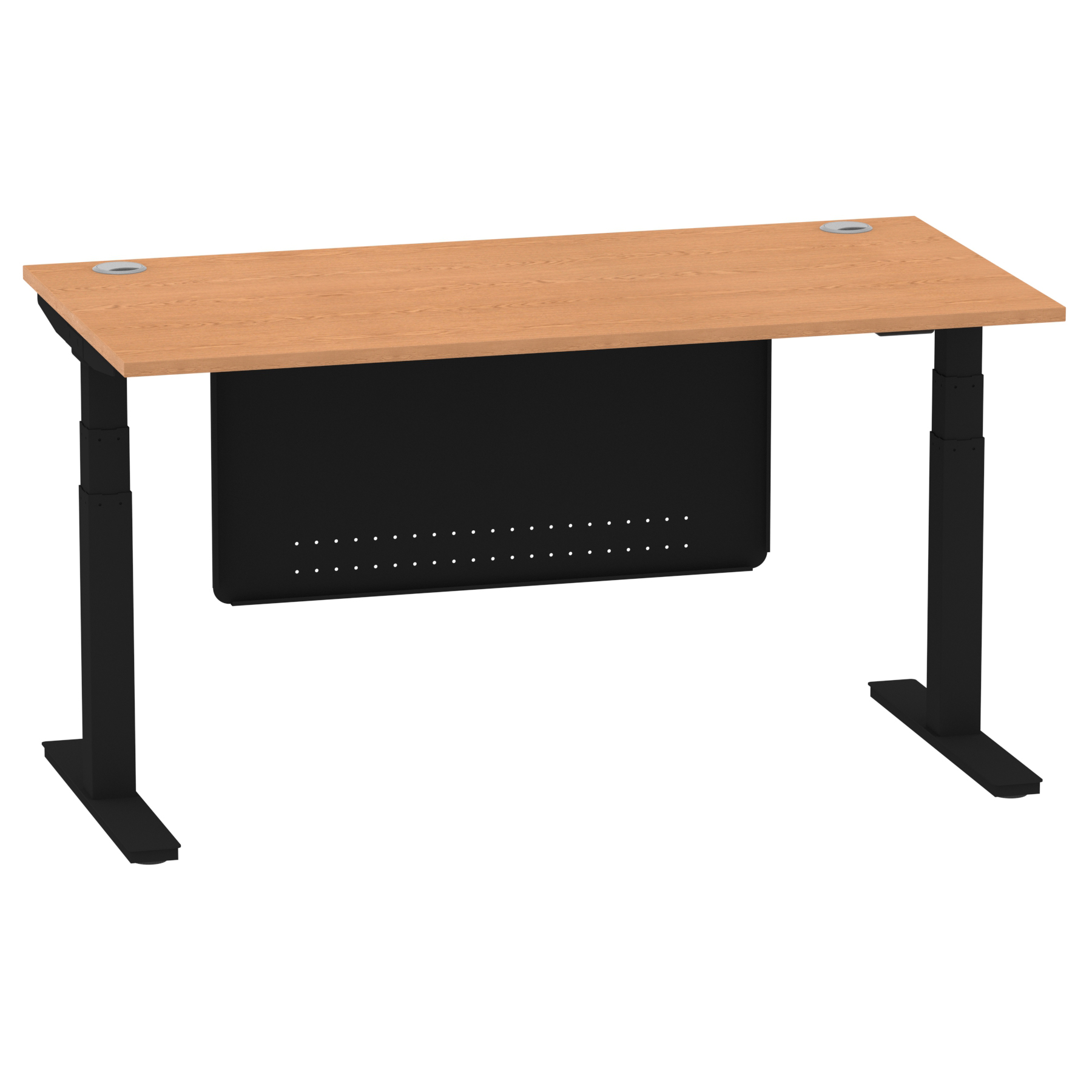 Oak / Black Frame