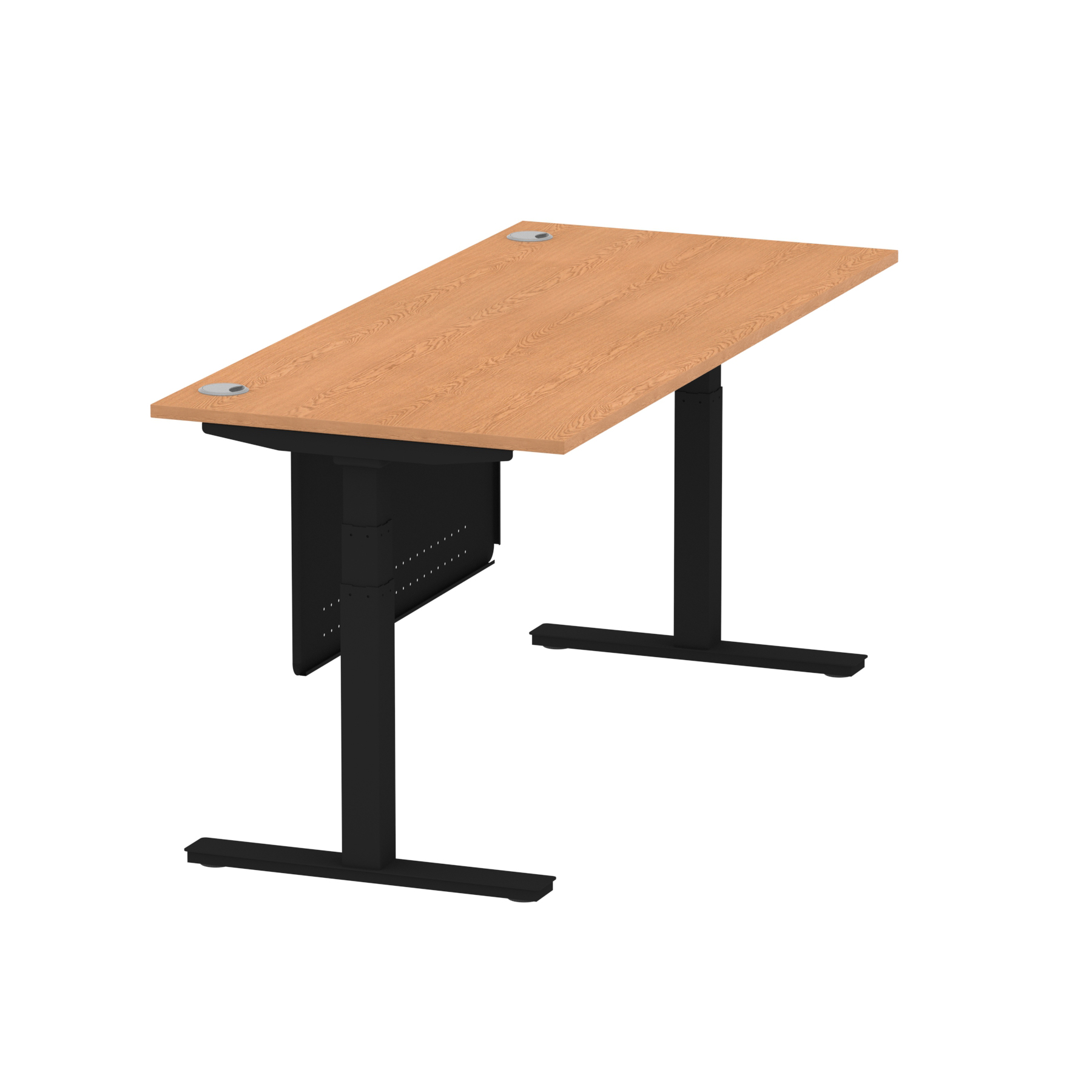 Oak / Black Frame