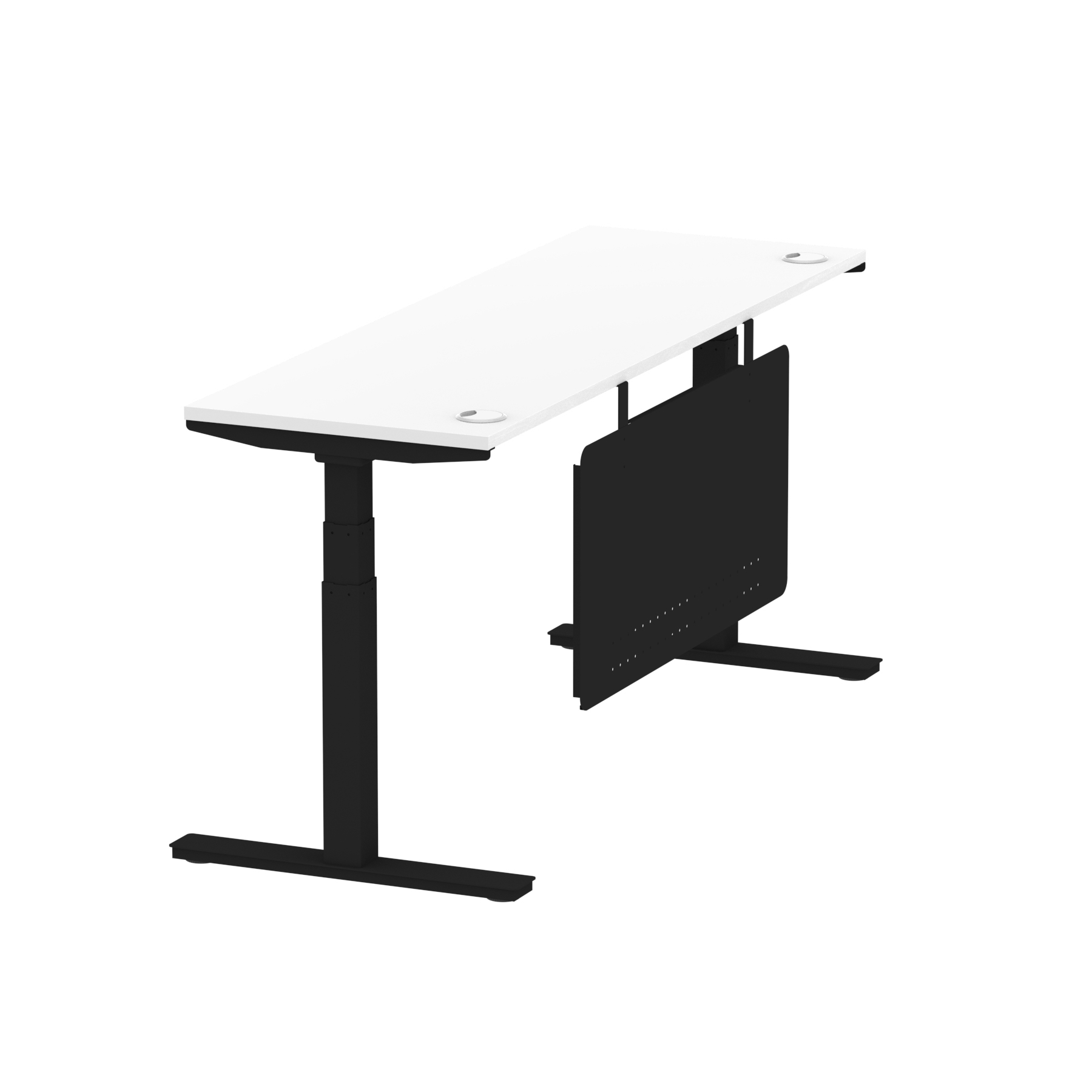 White / Black Frame